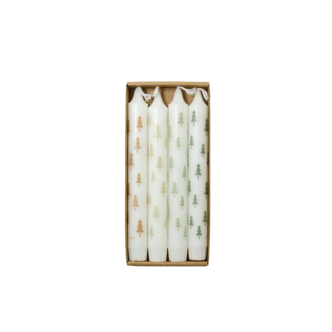 VELA | Set Velas Candelabro Pinos Verdes