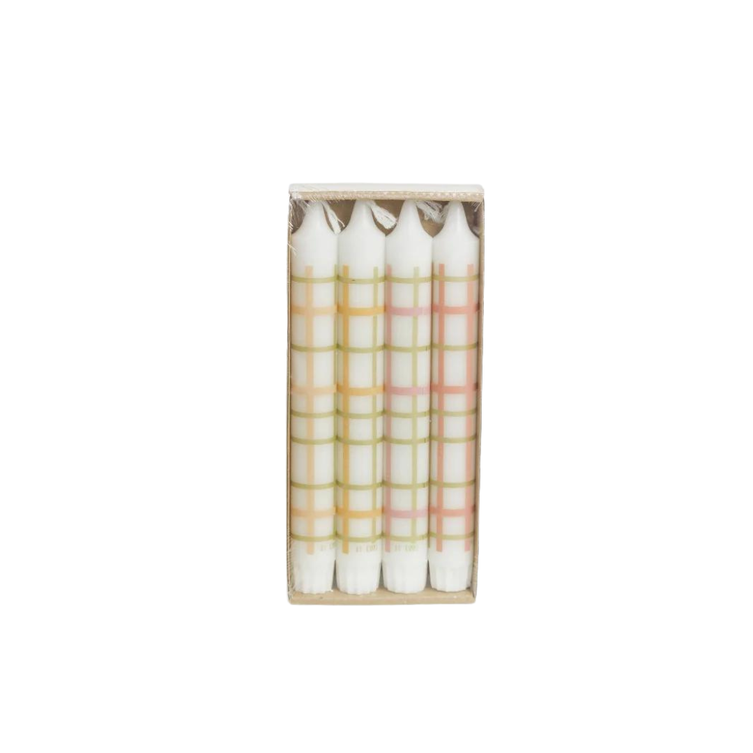 VELA | Set Velas Candelabro Print Escocesa