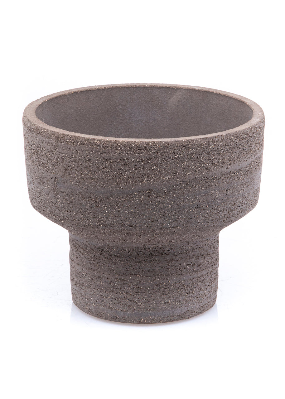 COPÓN COLOR TAUPE INDOOR HECHO A MANO 100% WATERPROOF / 18D X 15H CM