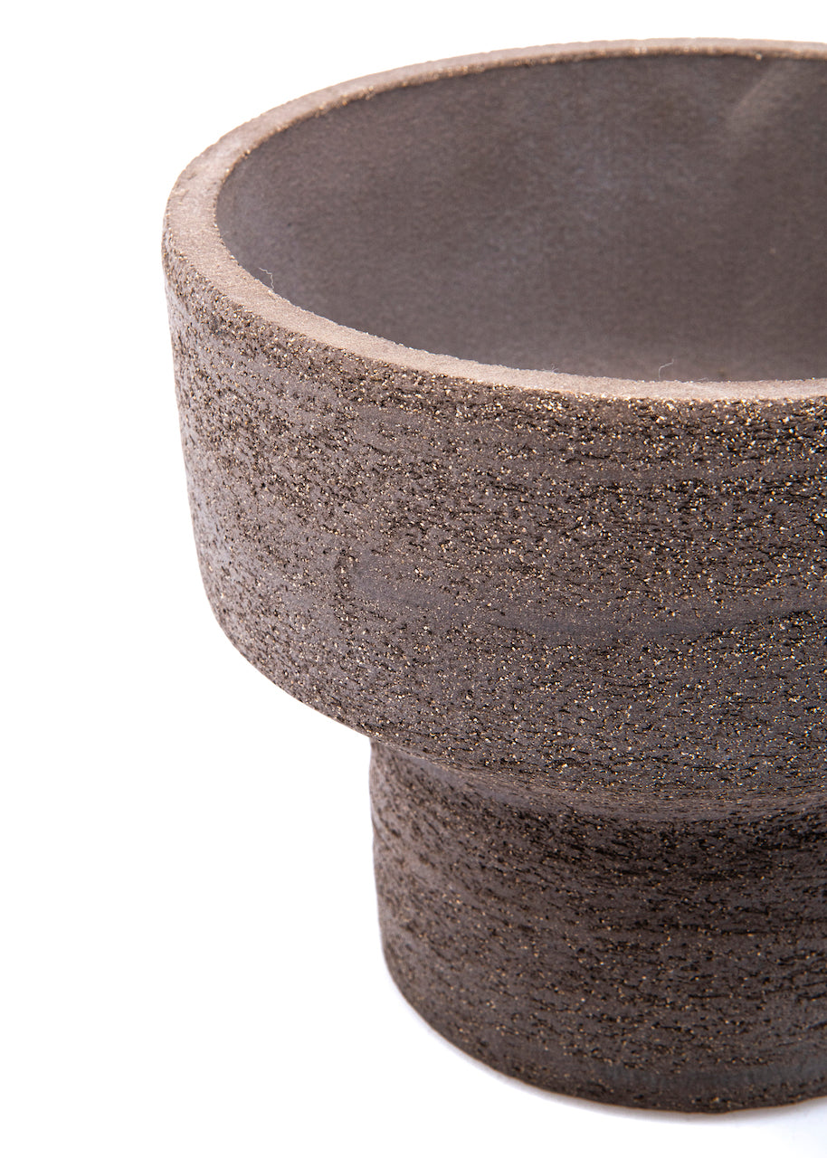 COPÓN COLOR TAUPE INDOOR HECHO A MANO 100% WATERPROOF / 18D X 15H CM