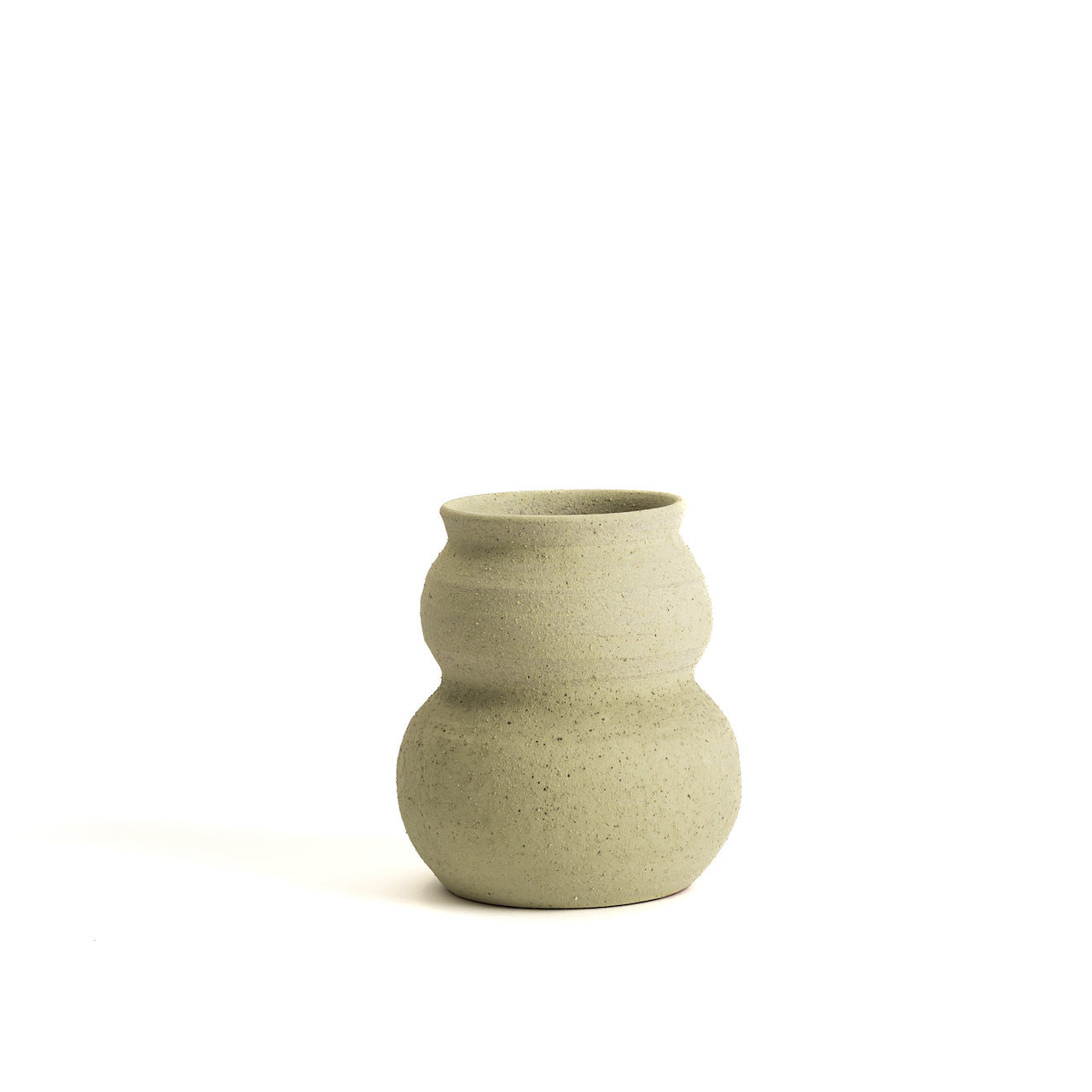 HUGO FLORERO BAJO COLOR PISTACHO INDOOR / 14D X 16H CM