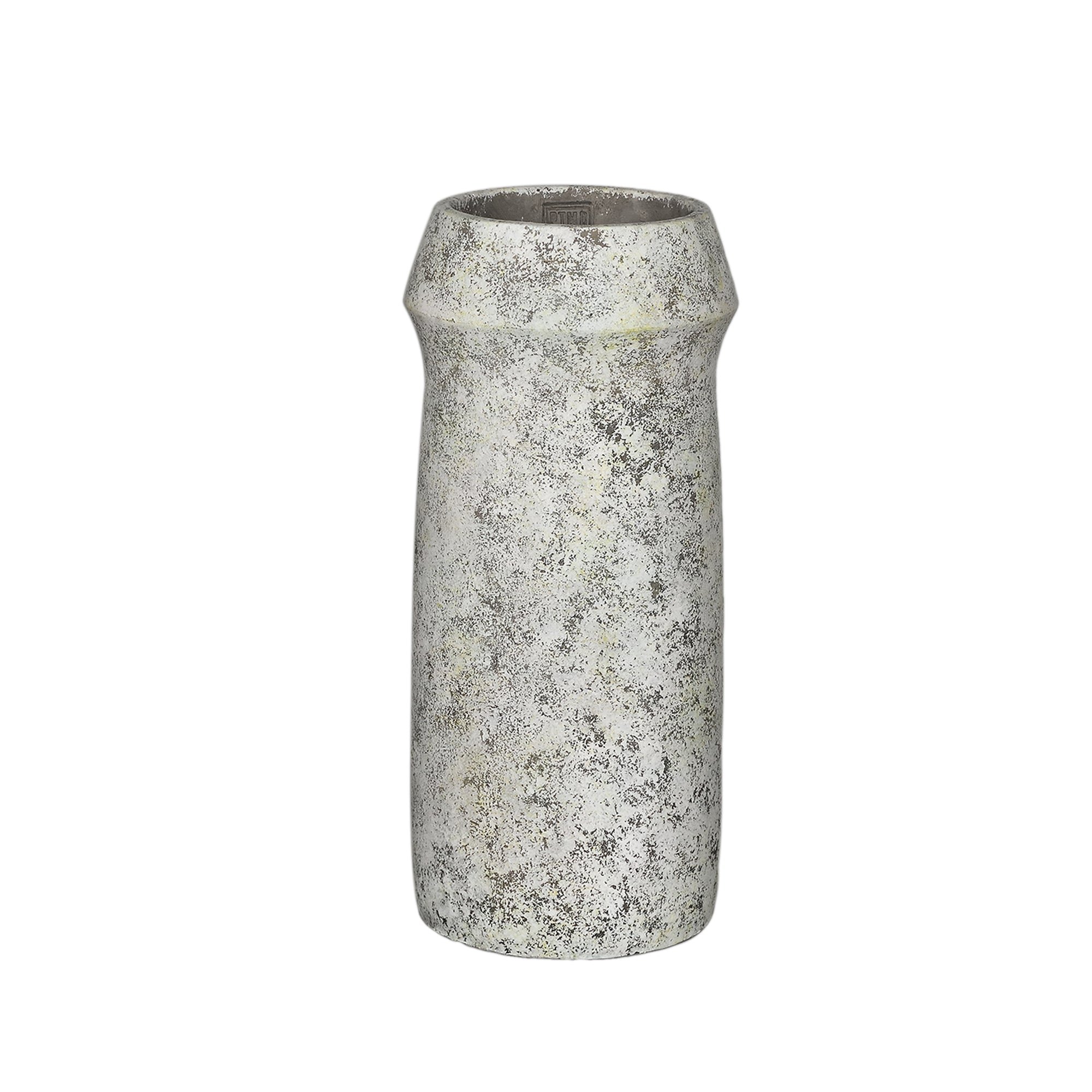 CERÁMICA | Cemento gris redondo alto boca ancha M