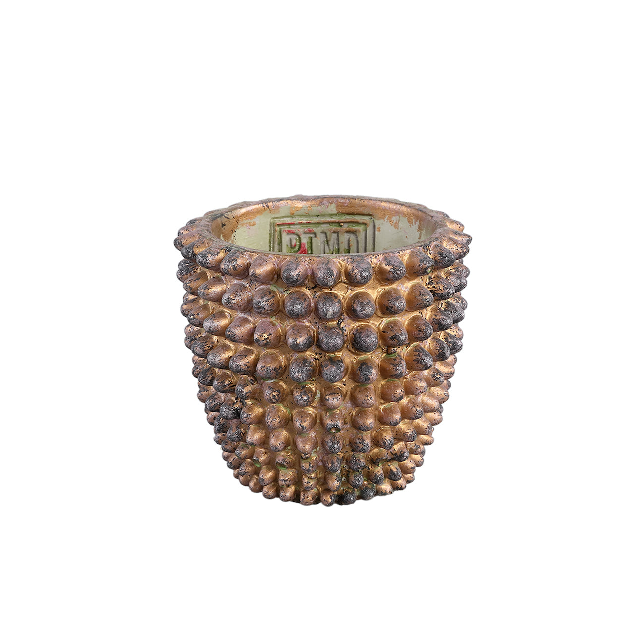 CERÁMICA | Cemento con botones dorado