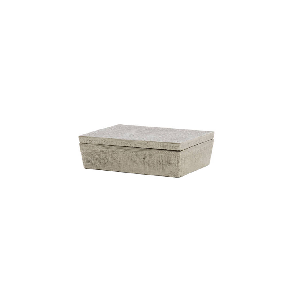 Caja con Tapa de Metal | Elegante y Funcional | 10A X 13L X 7.5H CM