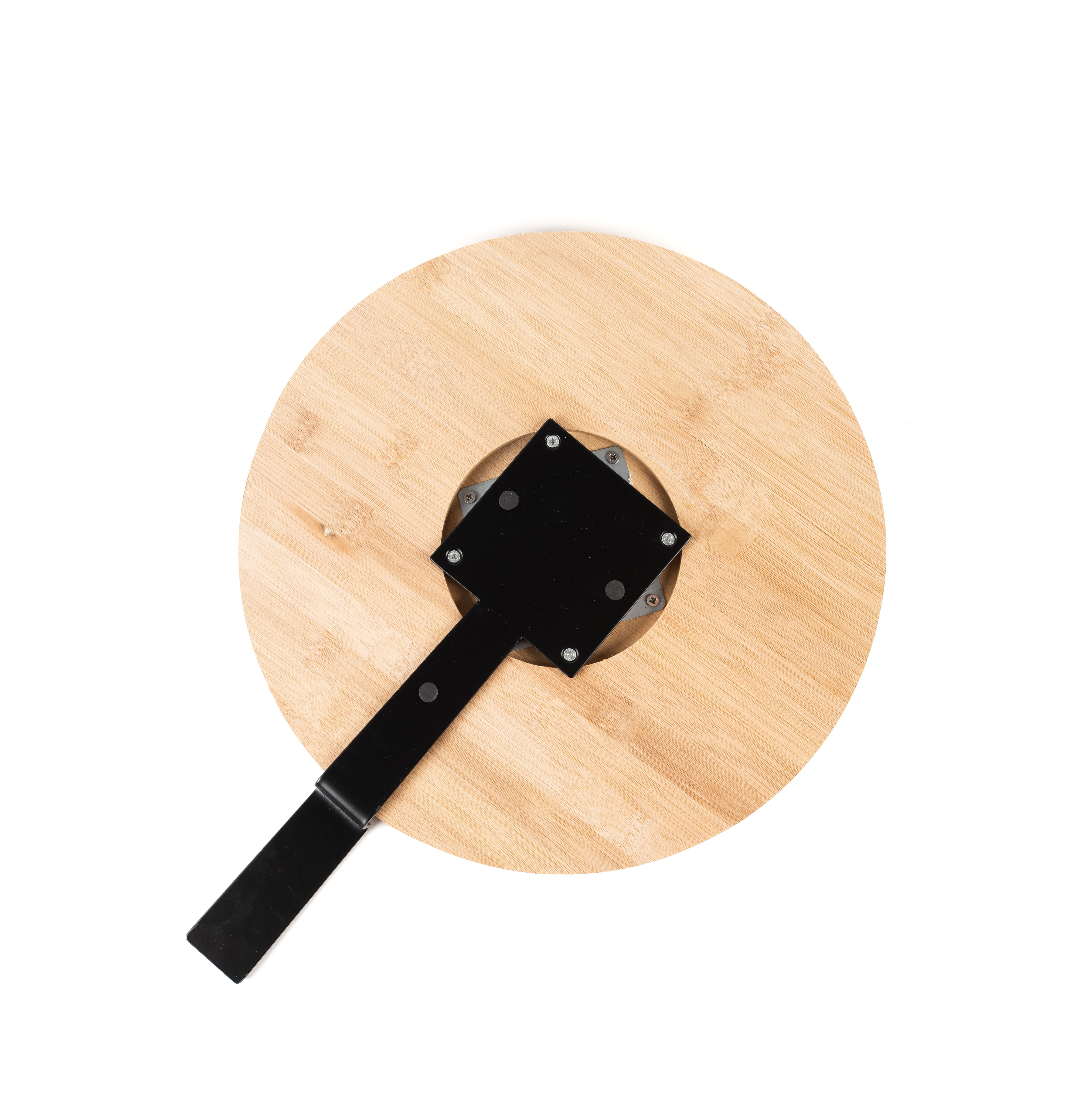 TABLA LAZY SUSAN CON MANGO METAL NEGRO / 47A X 35P X 3H CM