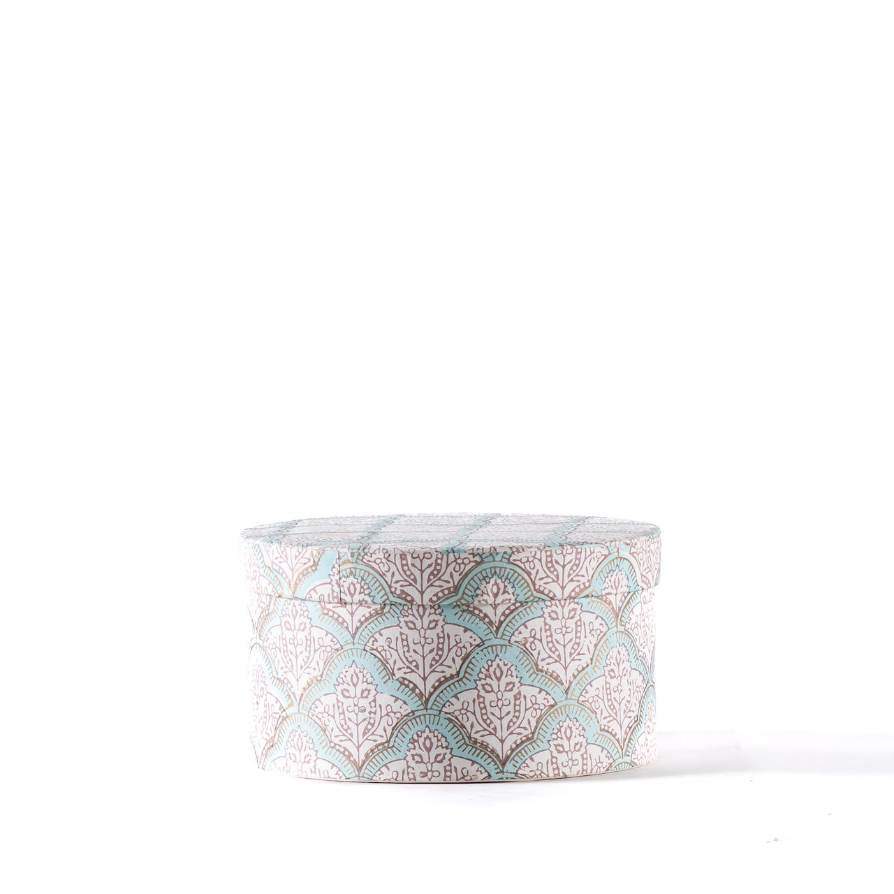 Cajas Redonda India - Almacenamiento decorativo y étnico