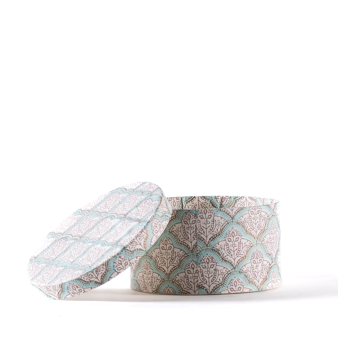 Cajas Redonda India - Almacenamiento decorativo y étnico