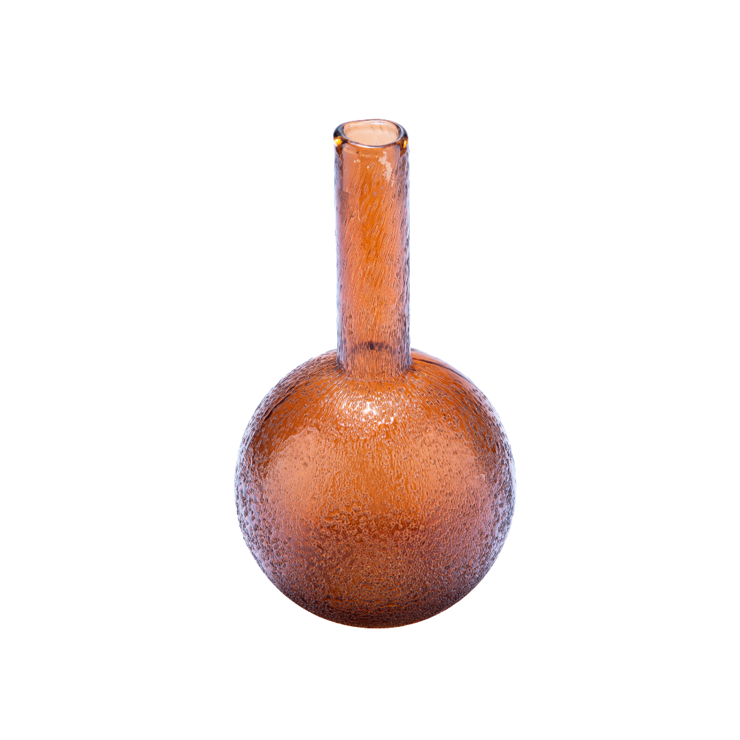 VIDRIO |Floreros Ross Marrón