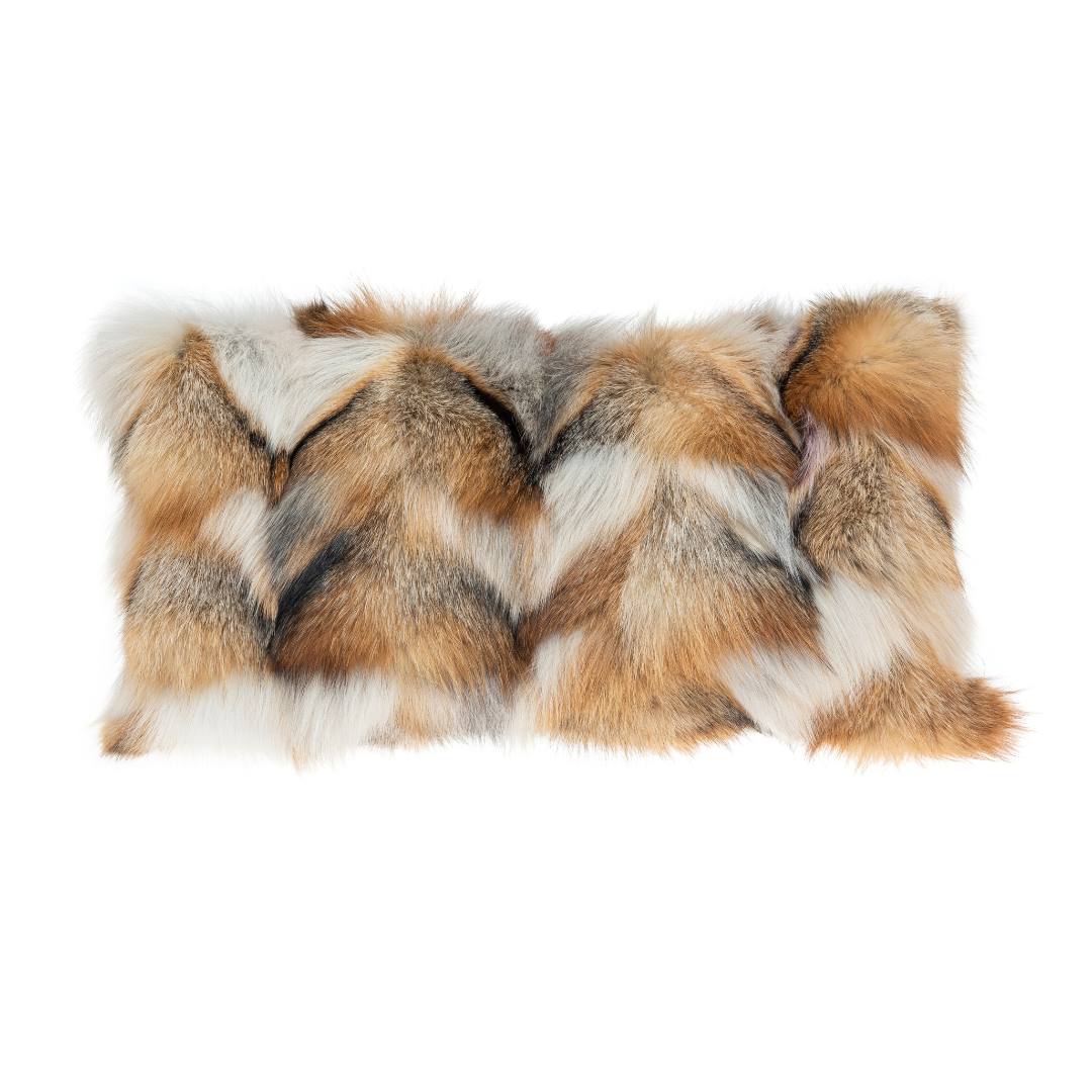 COJÍN | Zorro patchwork grises 60 X 40 CM