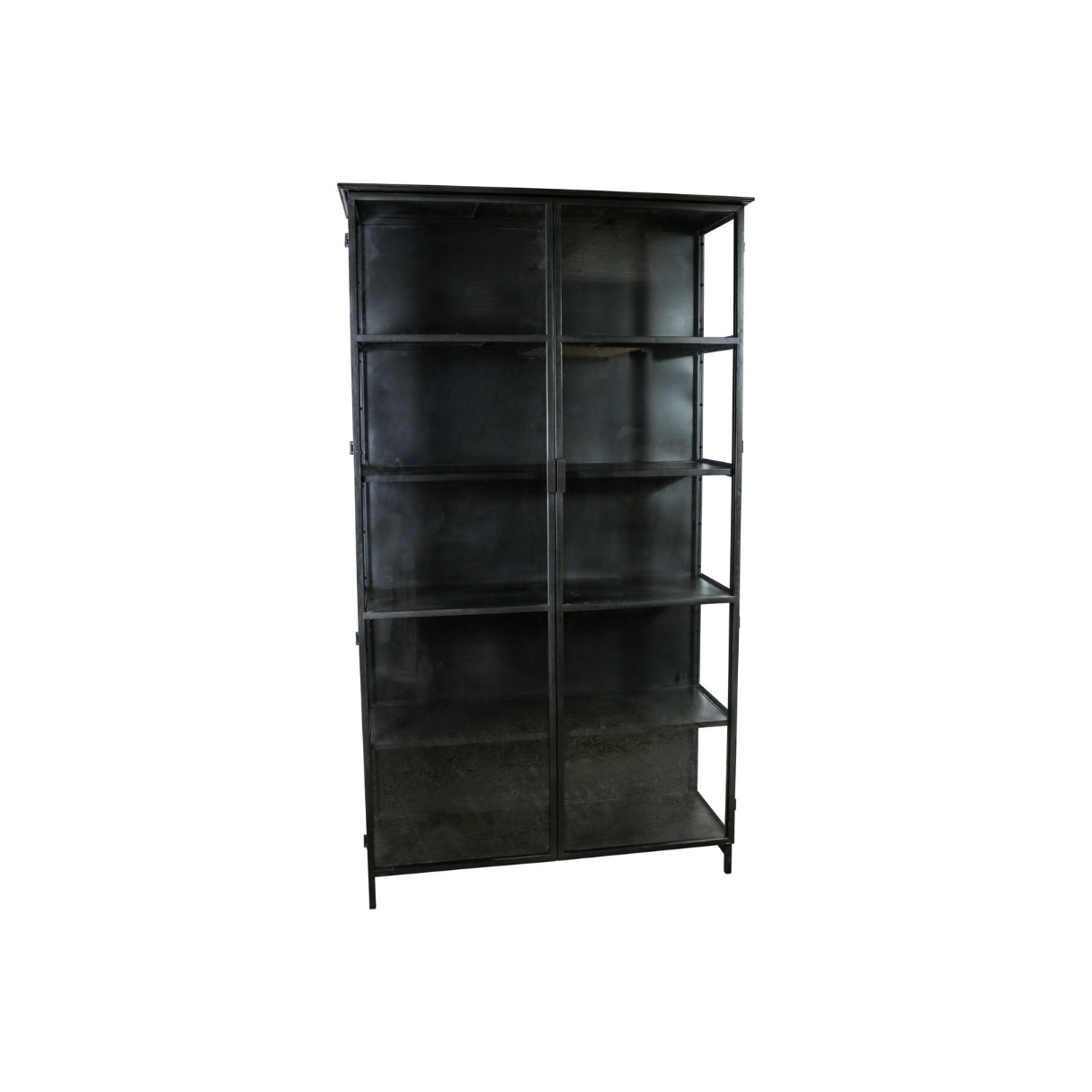 ALACENA | MANUEL/Base fierro negro con 2 puertas vidriadas