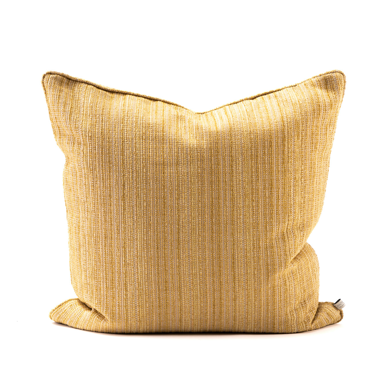 COJIN ESPIGA AMARILLO VIVO MISMA TELA 60 X 60 CM