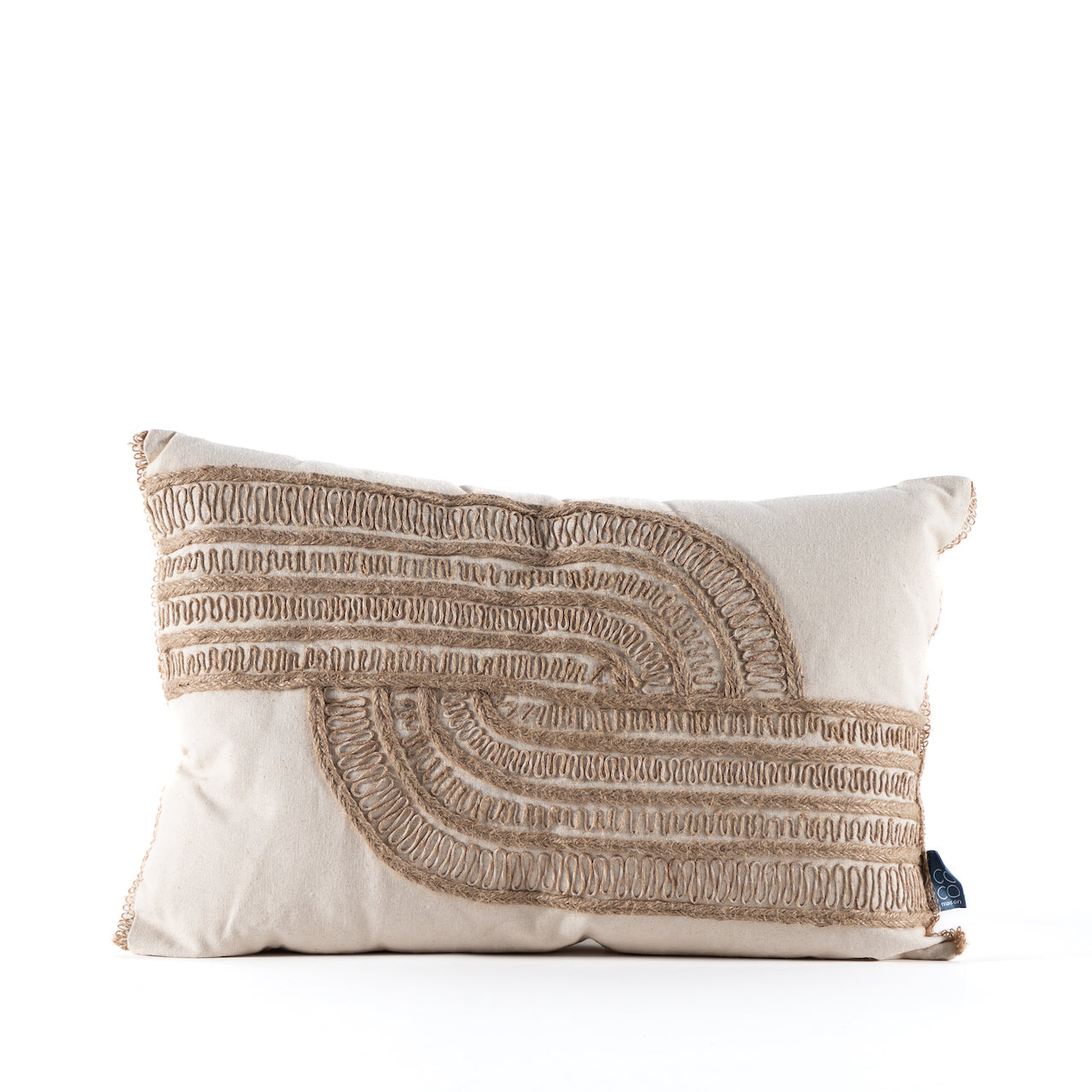 Cojín Lino con Tejido Rafia - Textura y naturalidad