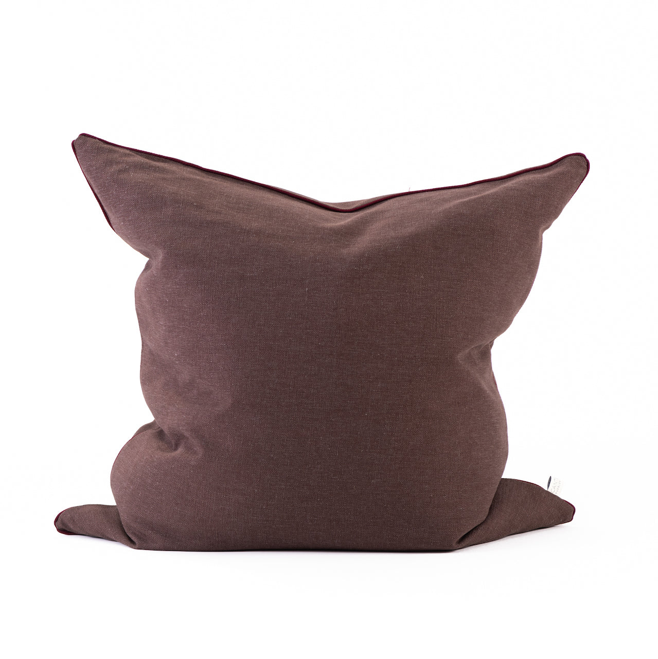 COJIN LINO CHOCOLATE VIVO GRIS 50 X 50 CM