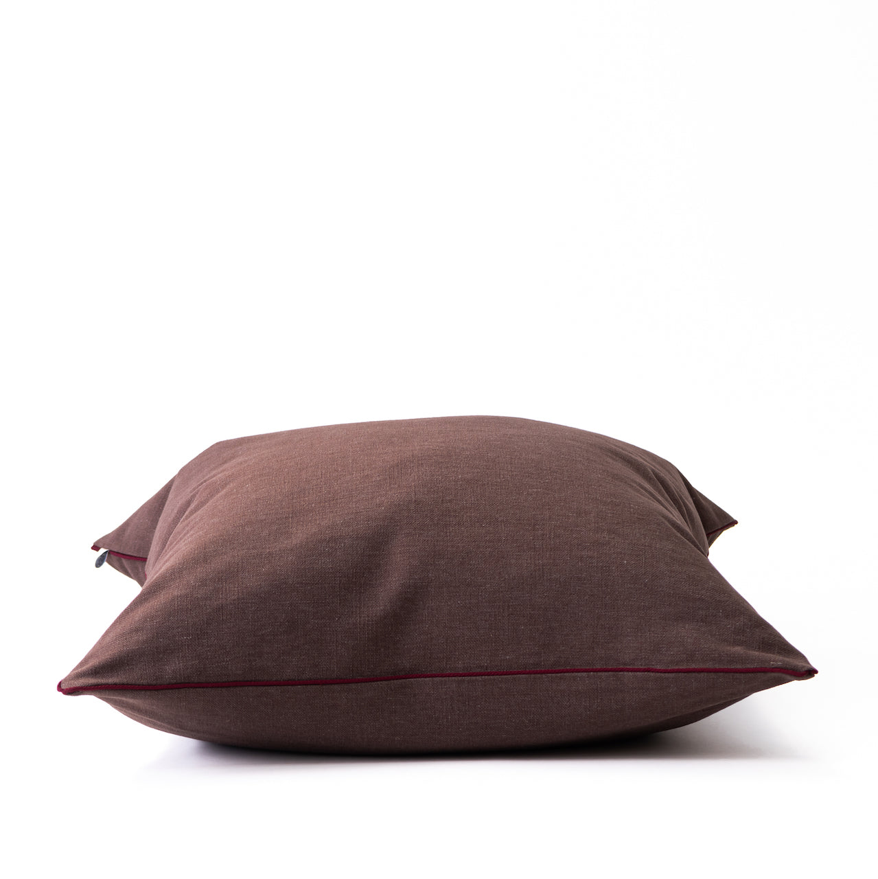 COJIN LINO CHOCOLATE VIVO GRIS 50 X 50 CM