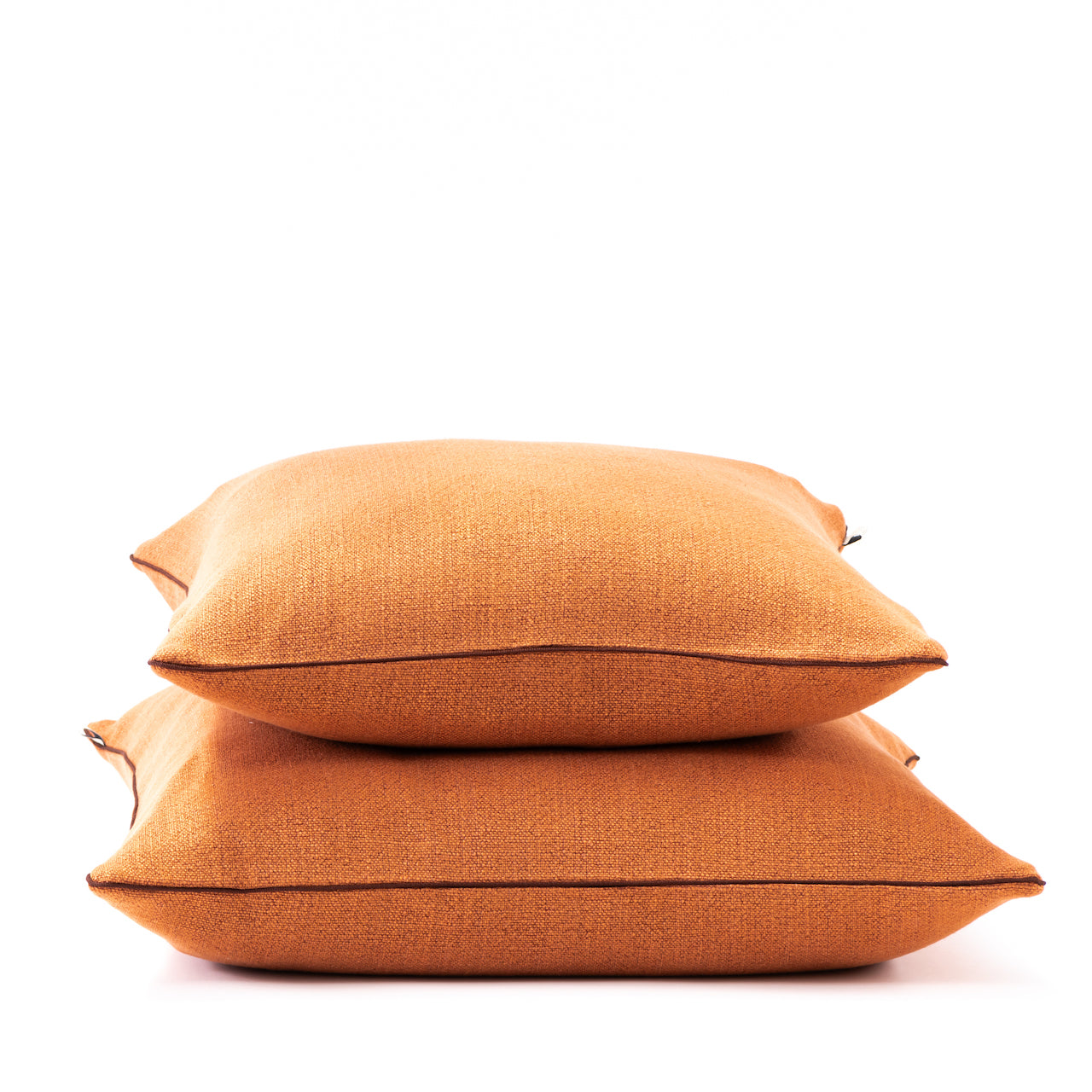 COJÍN LINO LADRILLO VIVO CAFÉ 50 X 50 CM