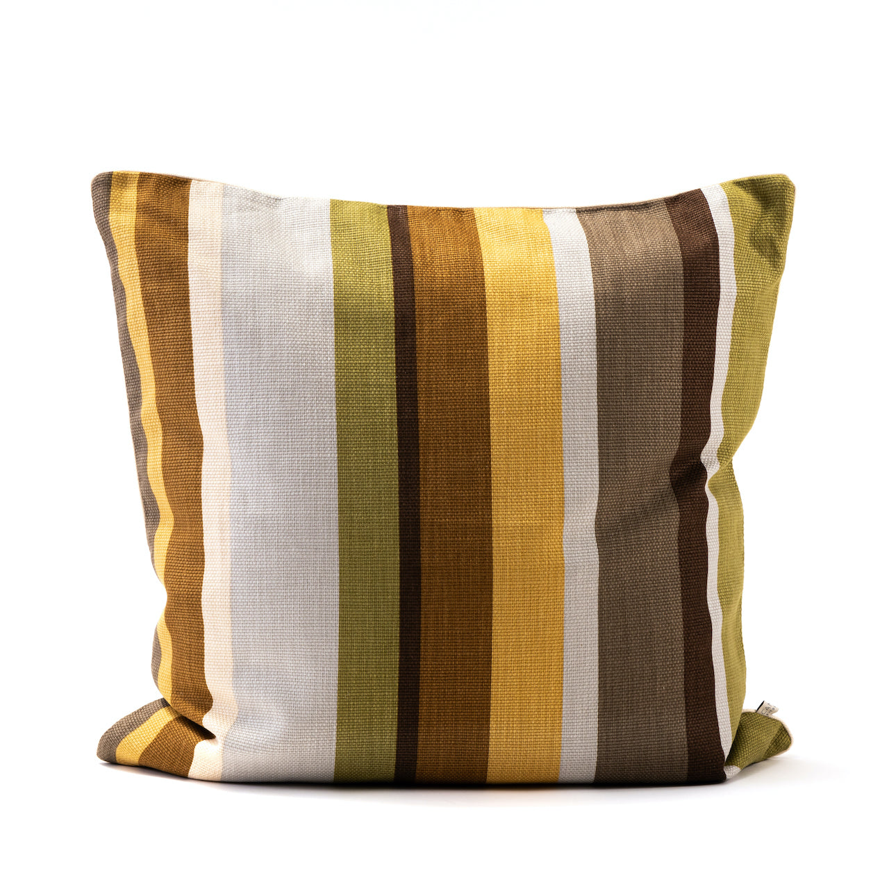 COJÍN RAYAS OTOÑO VIVO BLANCO 60 X 60 CM
