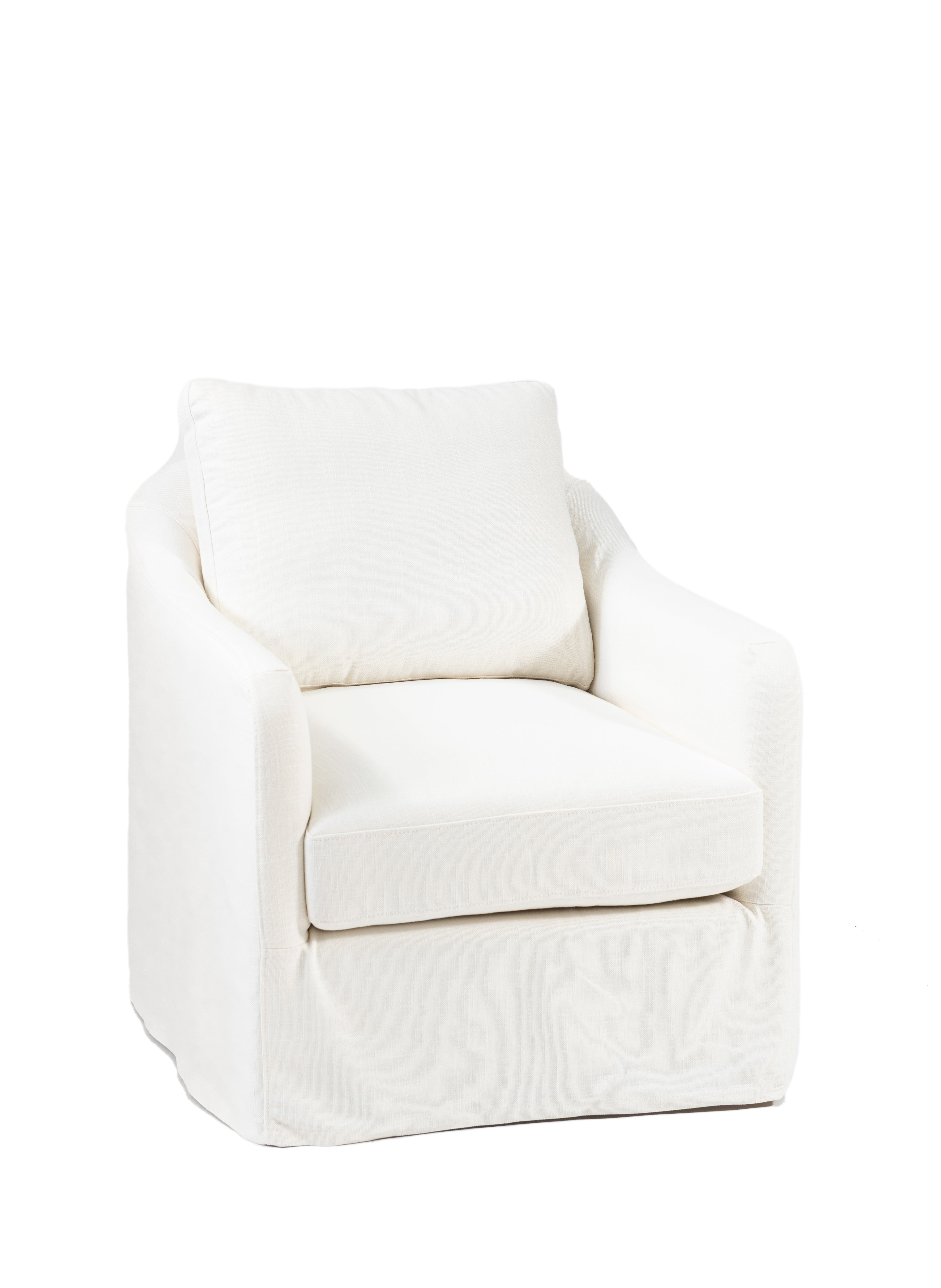 SILLÓN | Diana Swivel lino viscosa blanco
