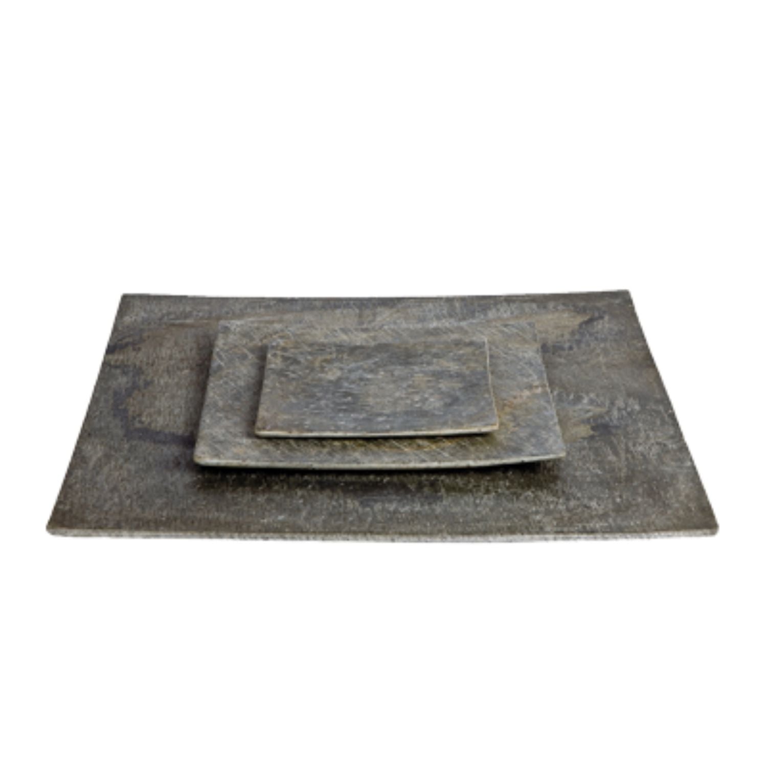 PIEDRA | Plato cuadrado pizarra indoor 20 cm