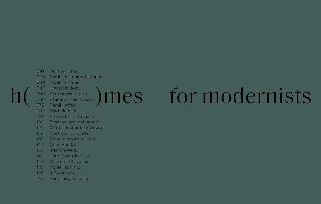 Homes for Modernists | Lannoo