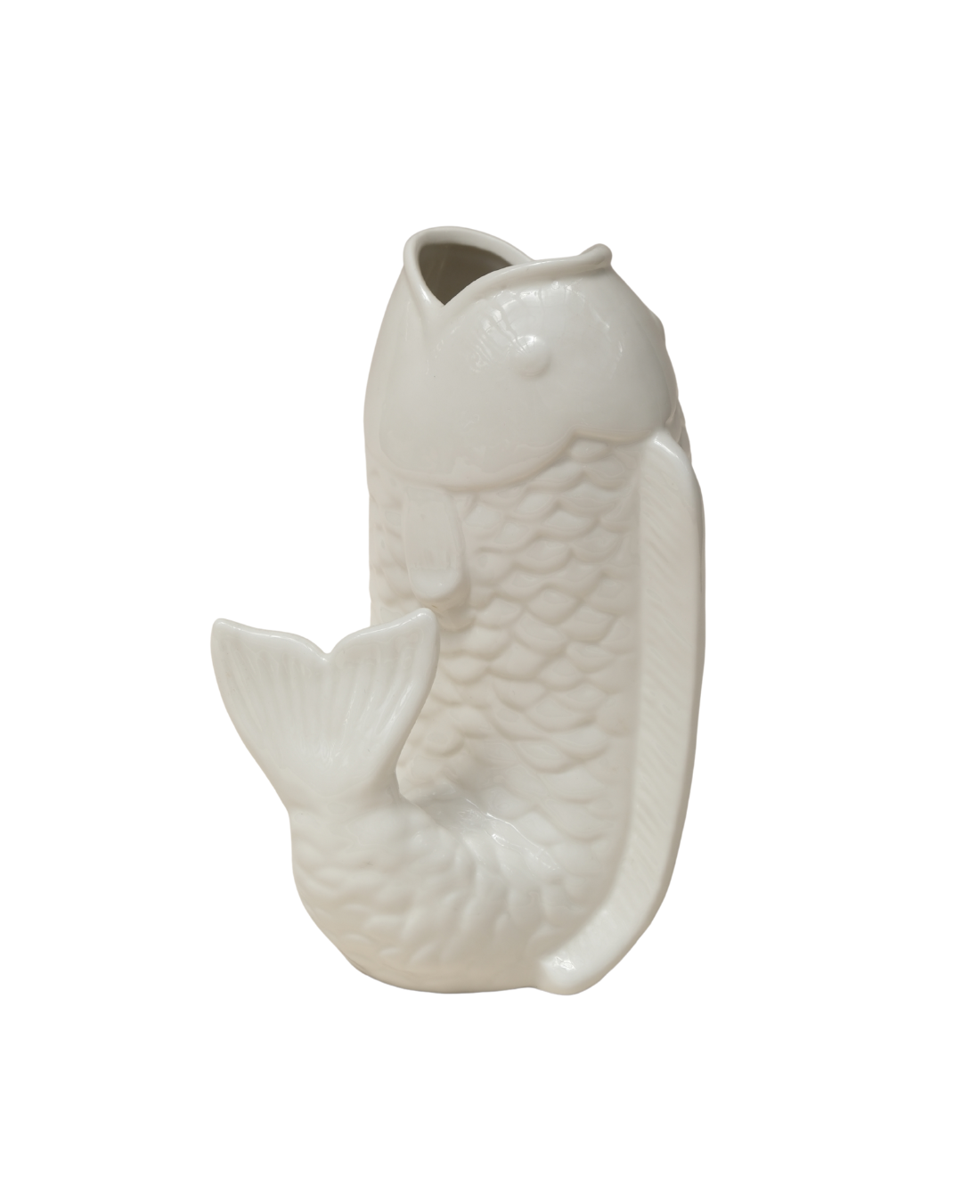 CERÁMICA | Florero pez koi 15D x 25H cm