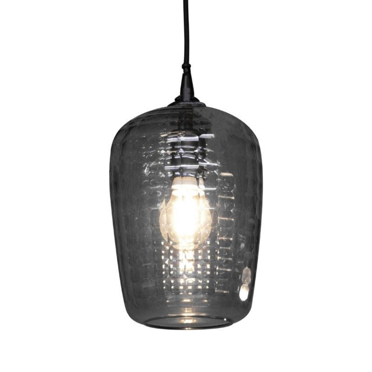 LÁMPARA DE COLGAR | Vidrio Laura Humo M