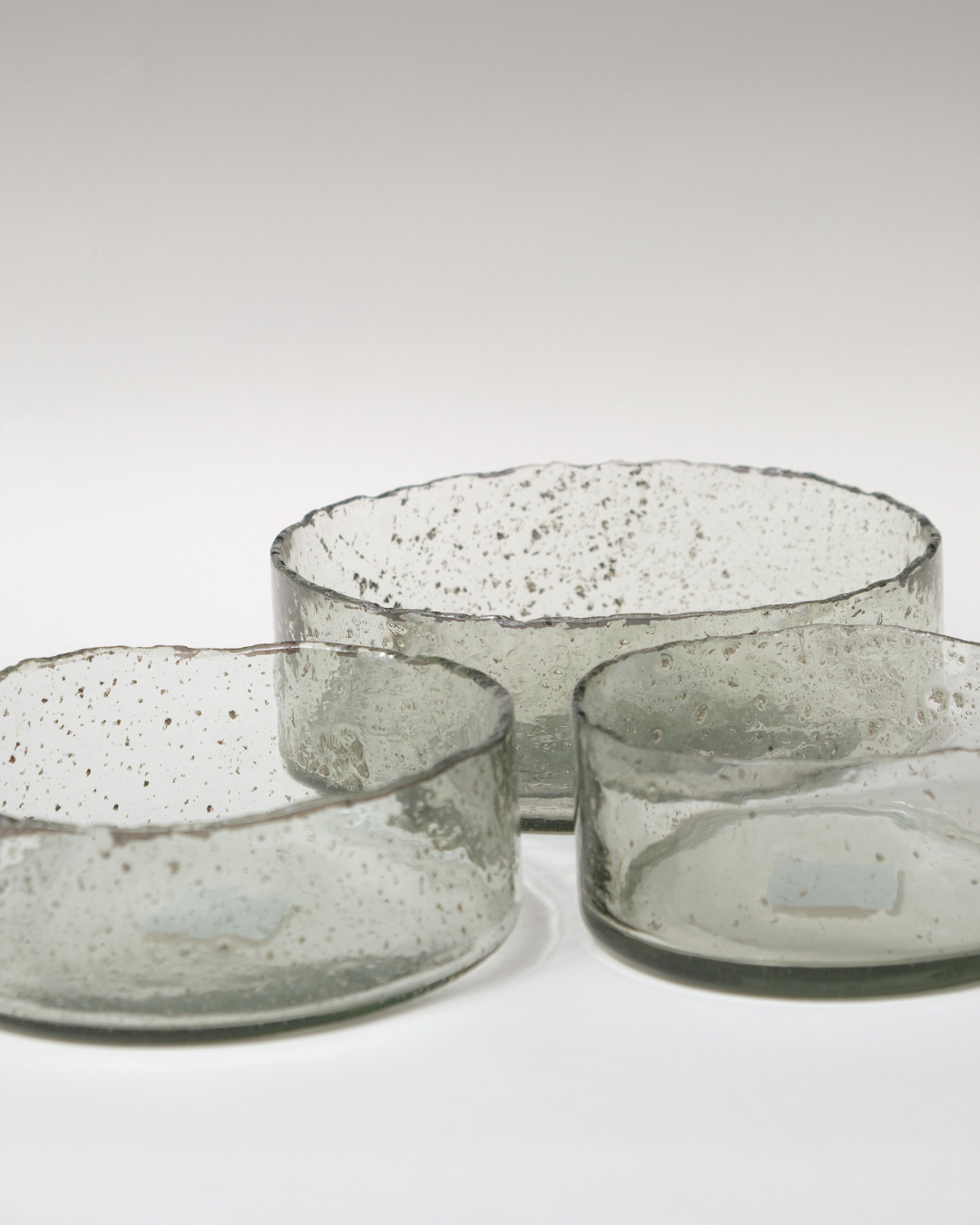 VIDRIO | Fuente redonda con borde irregular L