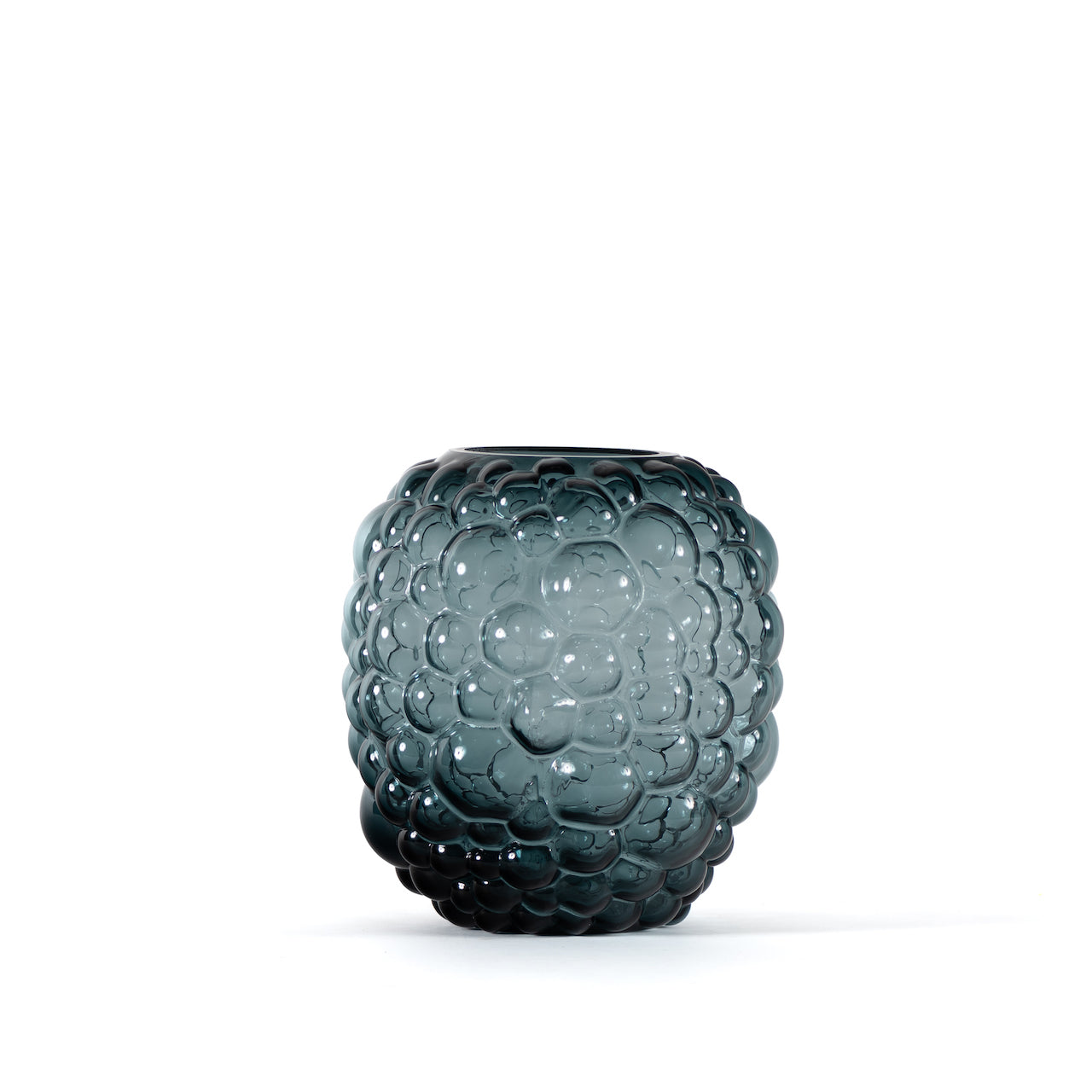 FLORERO BURBUJAS AZUL L / 28D X 30H CM