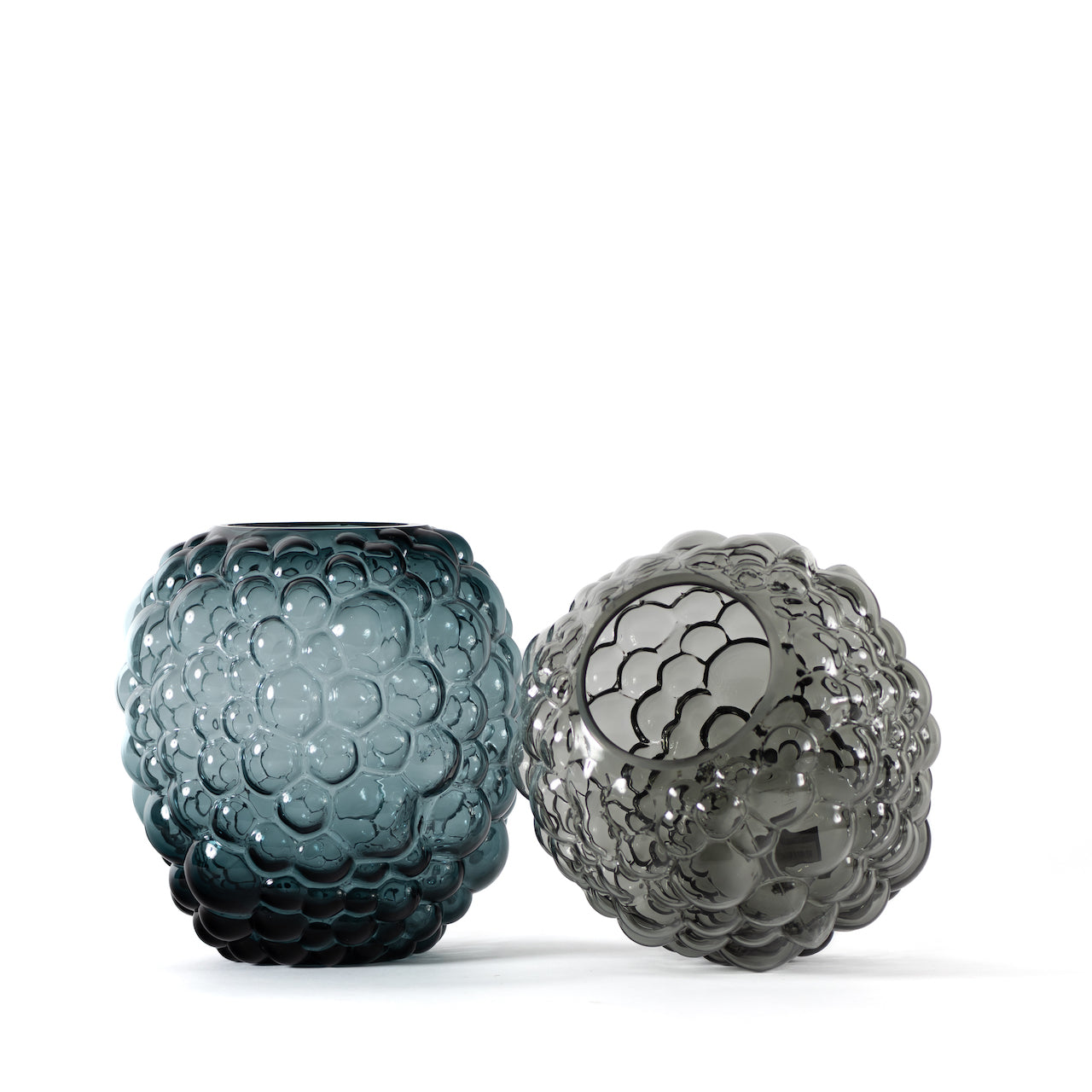 FLORERO BURBUJAS GRIS L / 28D X 30H CM