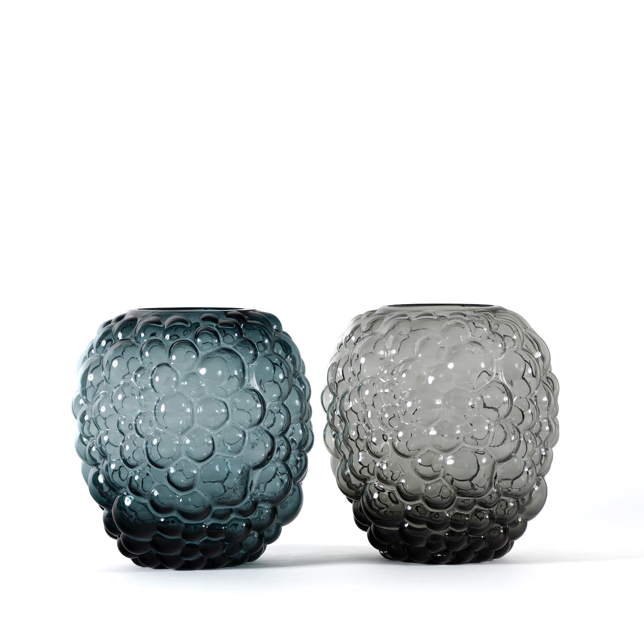 FLORERO BURBUJAS GRIS L / 28D X 30H CM