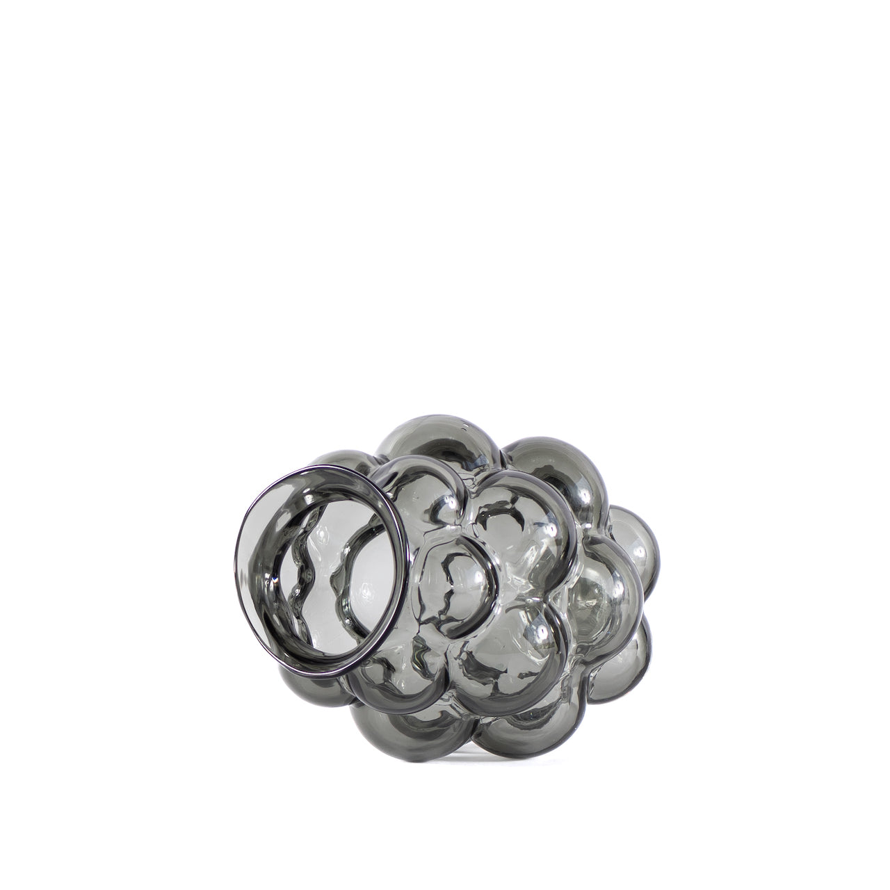 FLORERO BURBUJAS S GRIS CLARO / 16D X 20H CM