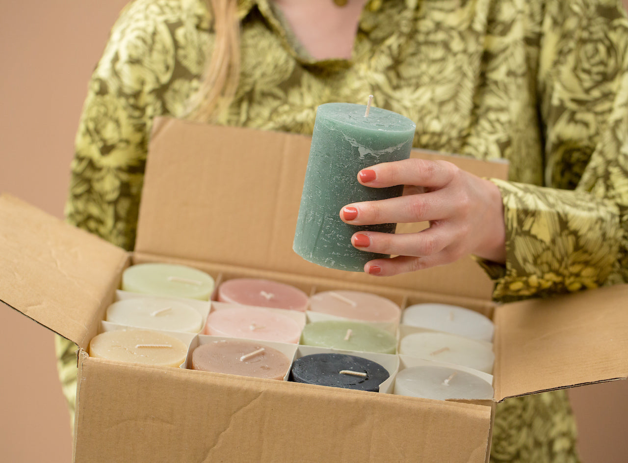 Vela Cilíndrica 7D x 10H CM | Negro | 50 Horas de Duración