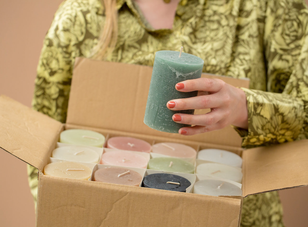 Vela Cilíndrica 7D x 10H CM | Forest Green | 50 Horas de Duración