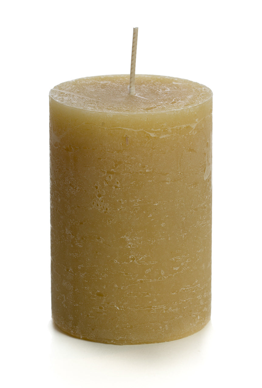 Vela Cilíndrica 7D x 10H CM | Honey | 50 Horas de Duración