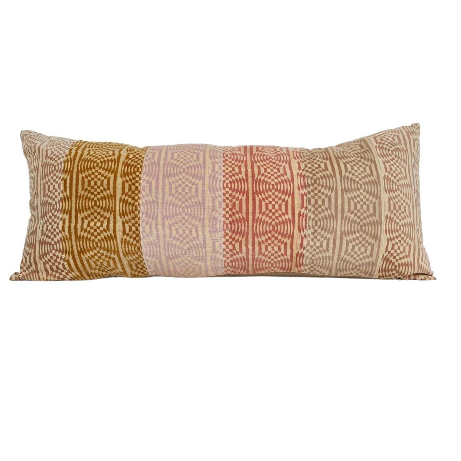 COJÍN | Terciopelo poliéster Rosas 35A x 75L cm