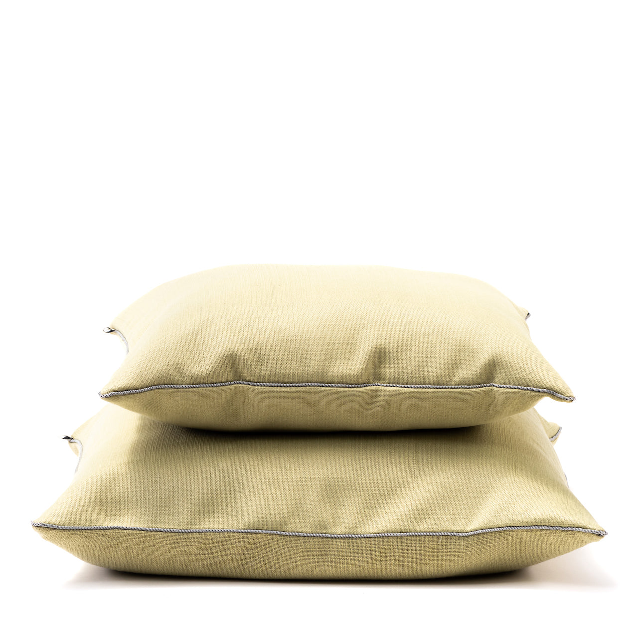 COJIN LINO VERDE CLARO VIVO RAYA PARIS 50 X 50 CM