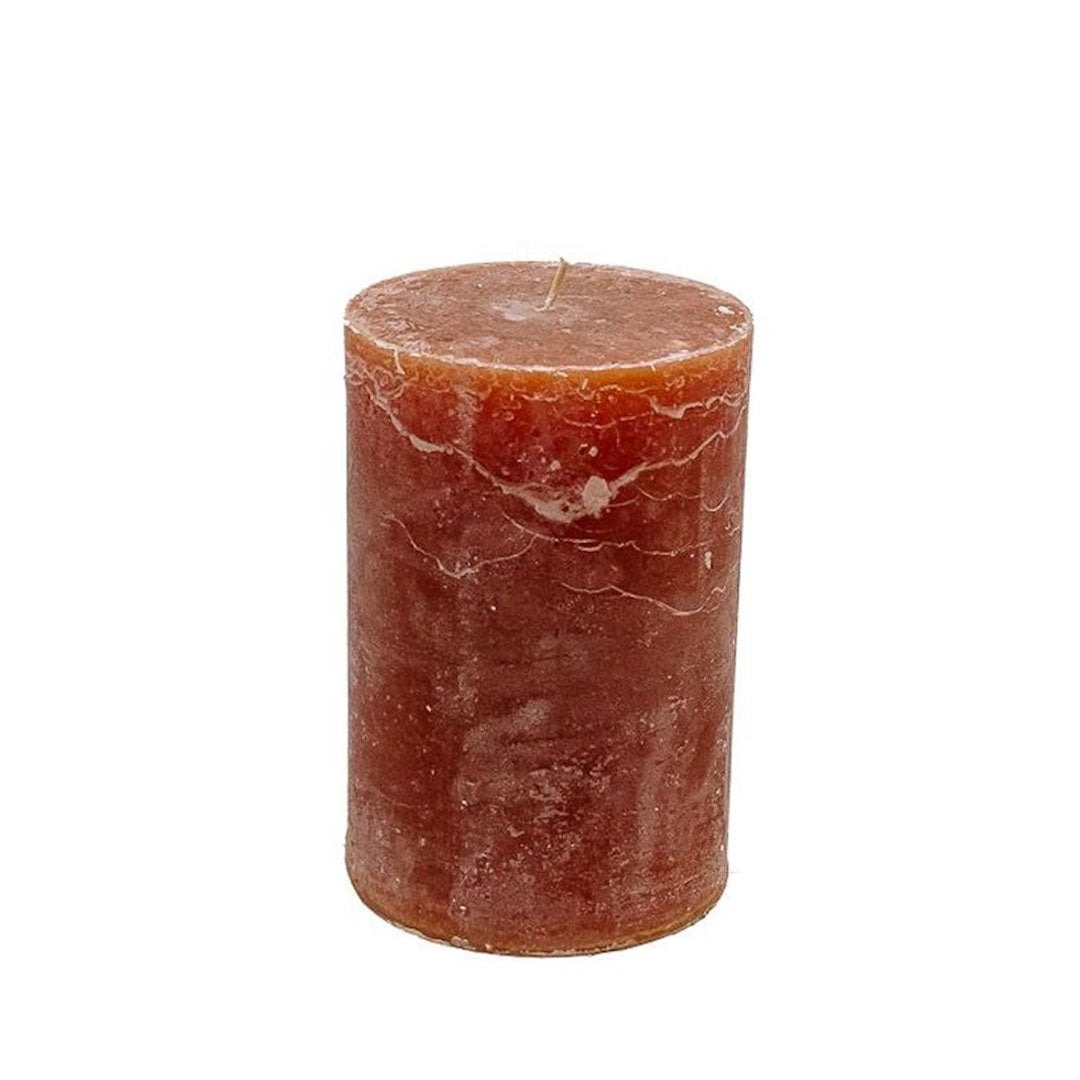Vela cilíndrica color Cognac de 10 cm de diámetro x 15 cm de altura, con duración de 120 horas.