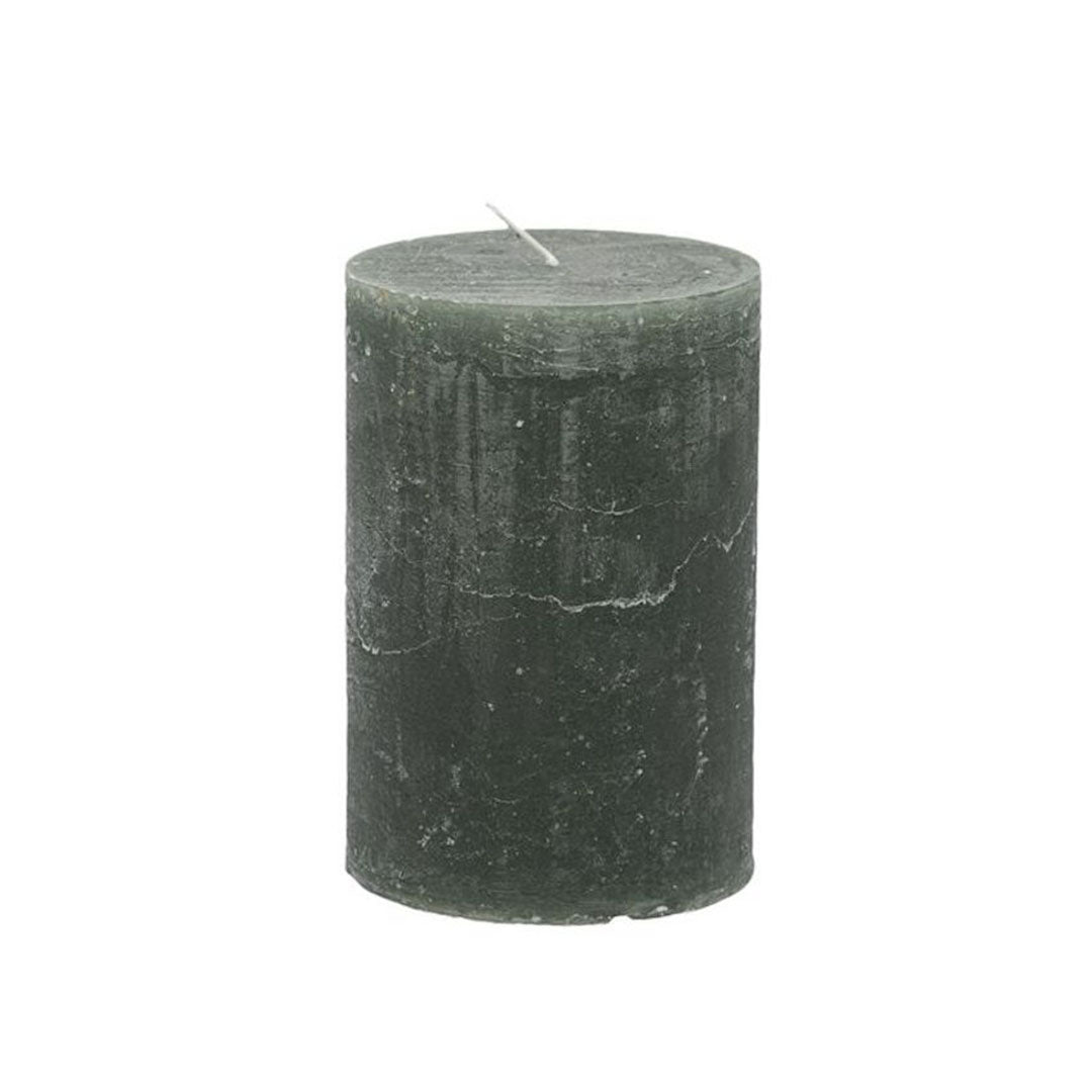 Vela cilíndrica color Hunter Green de 10 cm de diámetro x 15 cm de altura, con duración de 120 horas.