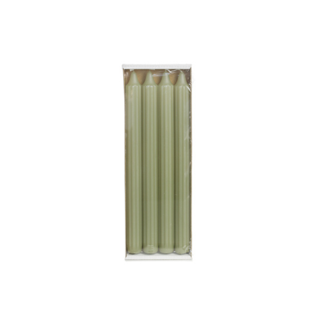 VELA | Set Velas Candelabro Estriada Eucaliptus