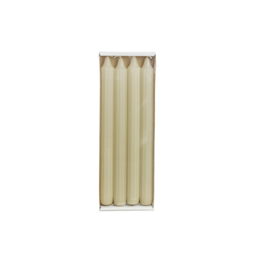 VELA | Set Velas Candelabro Estriada Pistacho