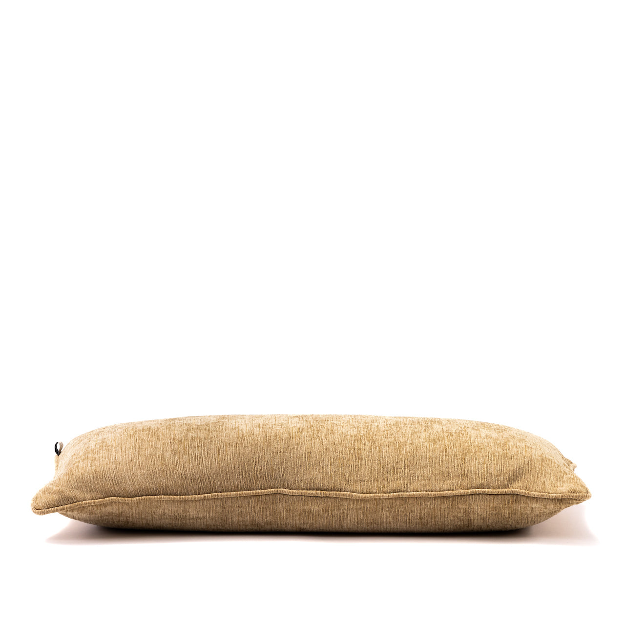 COJIN TAPIZ BEIGE / OCRE CON VIVO MISMA TELA 30 X 70 CM