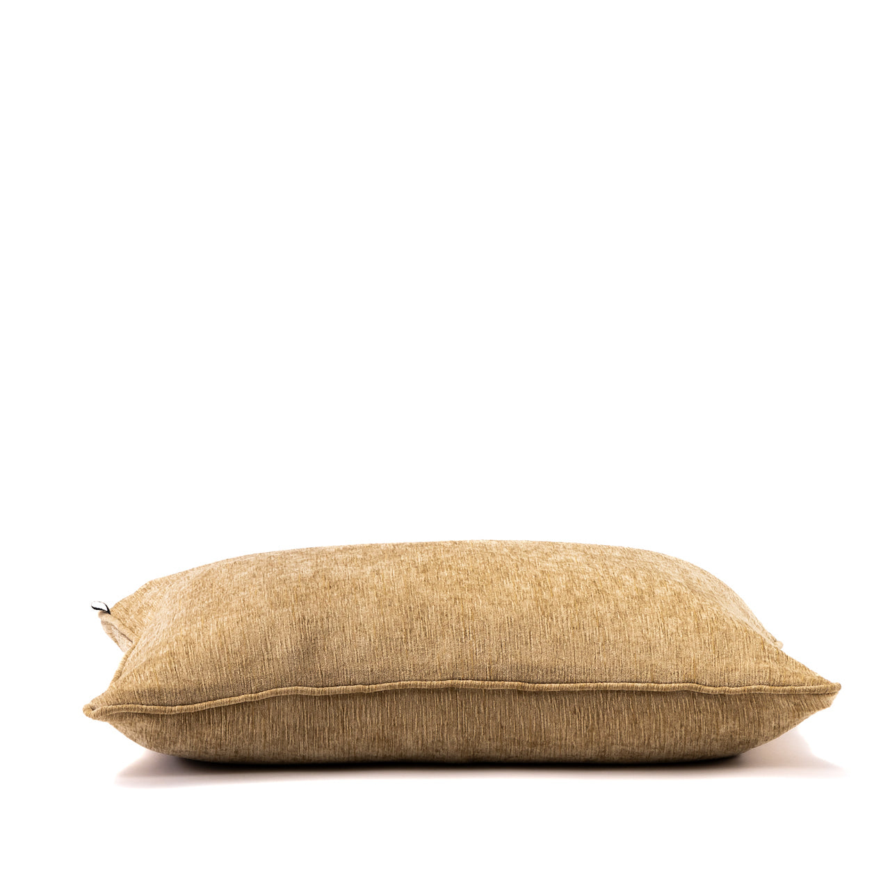 COJIN TAPIZ BEIGE / OCRE CON VIVO MISMA TELA 60 X 40 CM