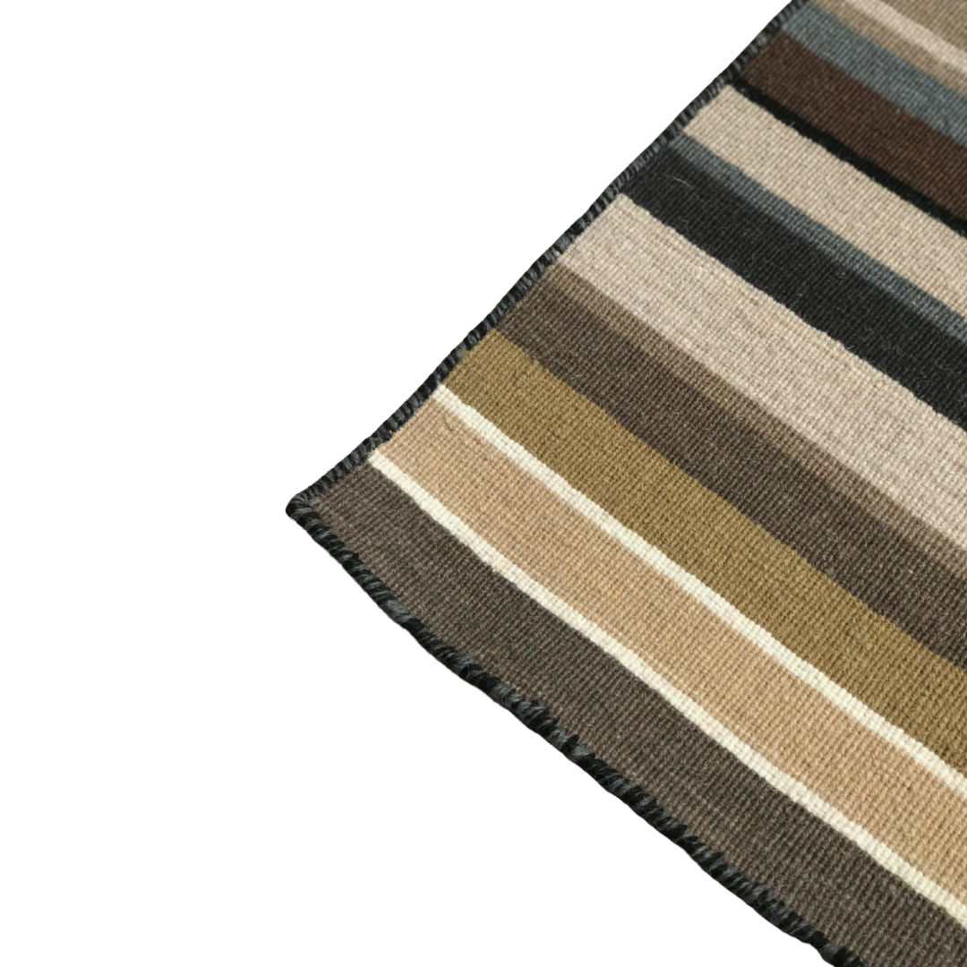 ALFOMBRA | Lana rayas musgo