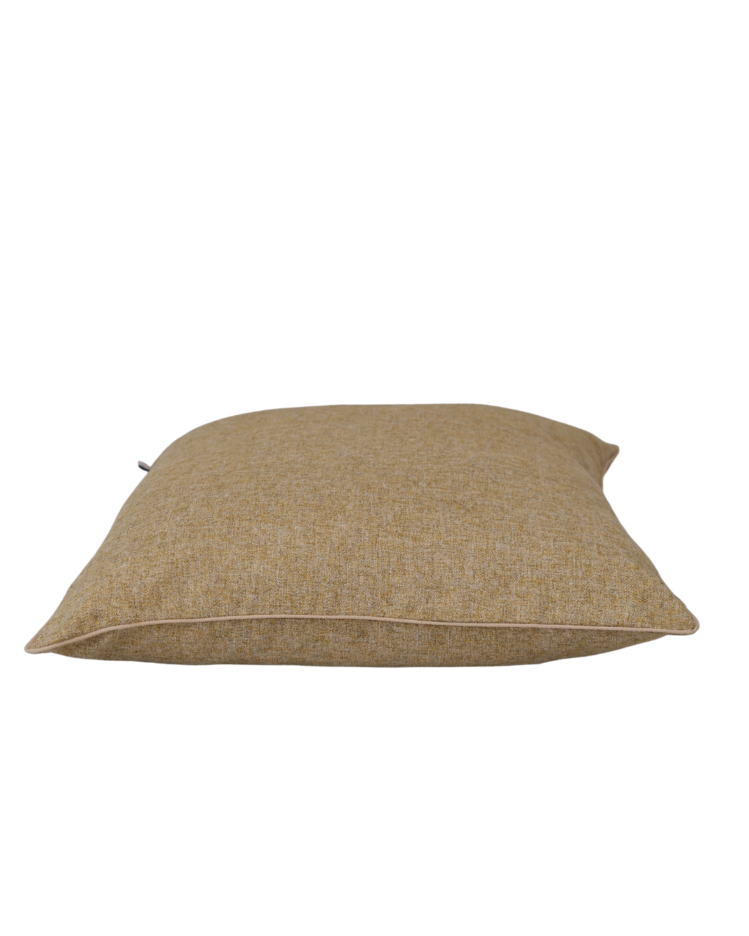 COJIN LANA ESPIGA DORADO CON VIVO BEIGE / 50 X 50 CM