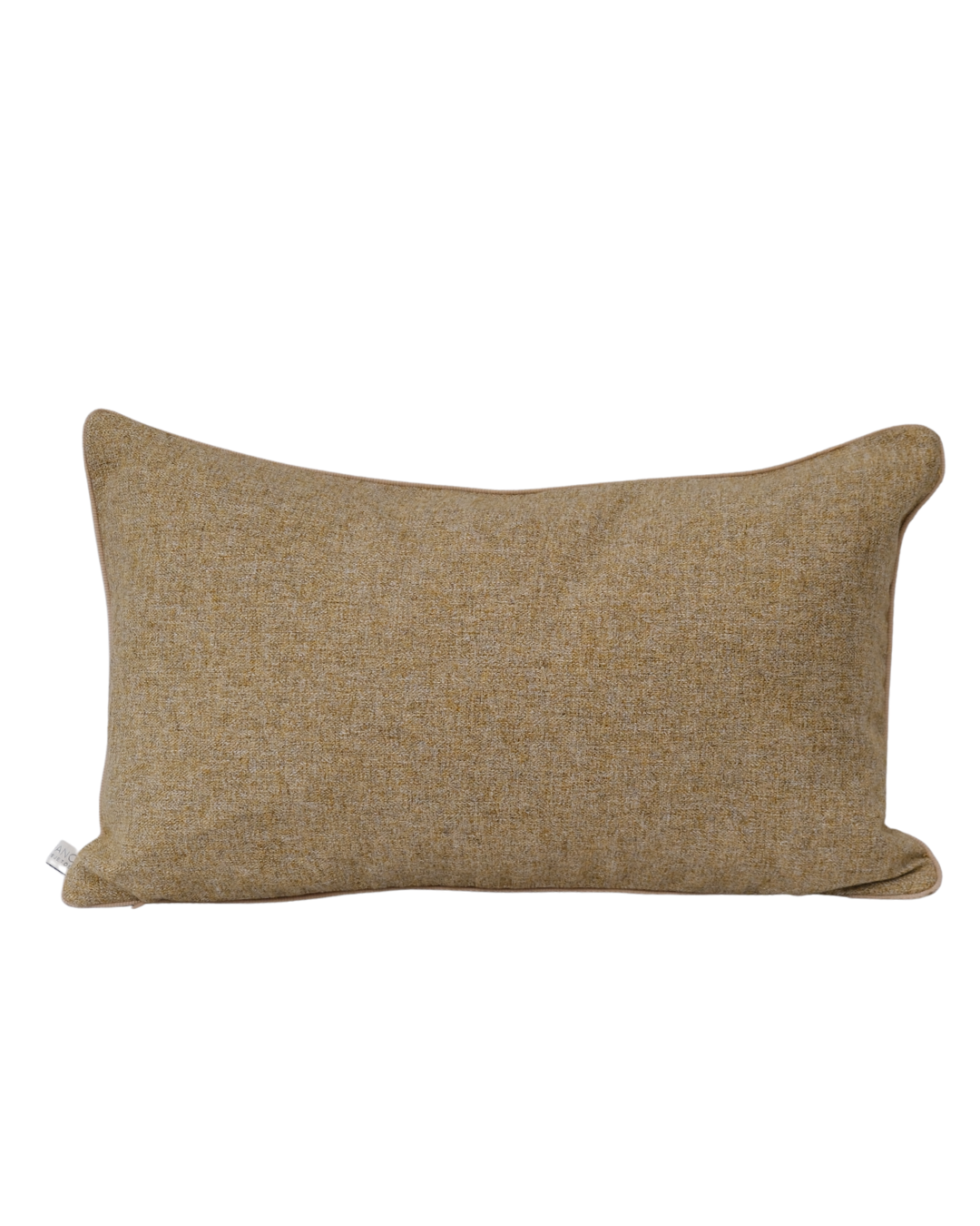 COJIN LANA ESPIGA DORADO CON VIVO BEIGE / 30 X 50 CM
