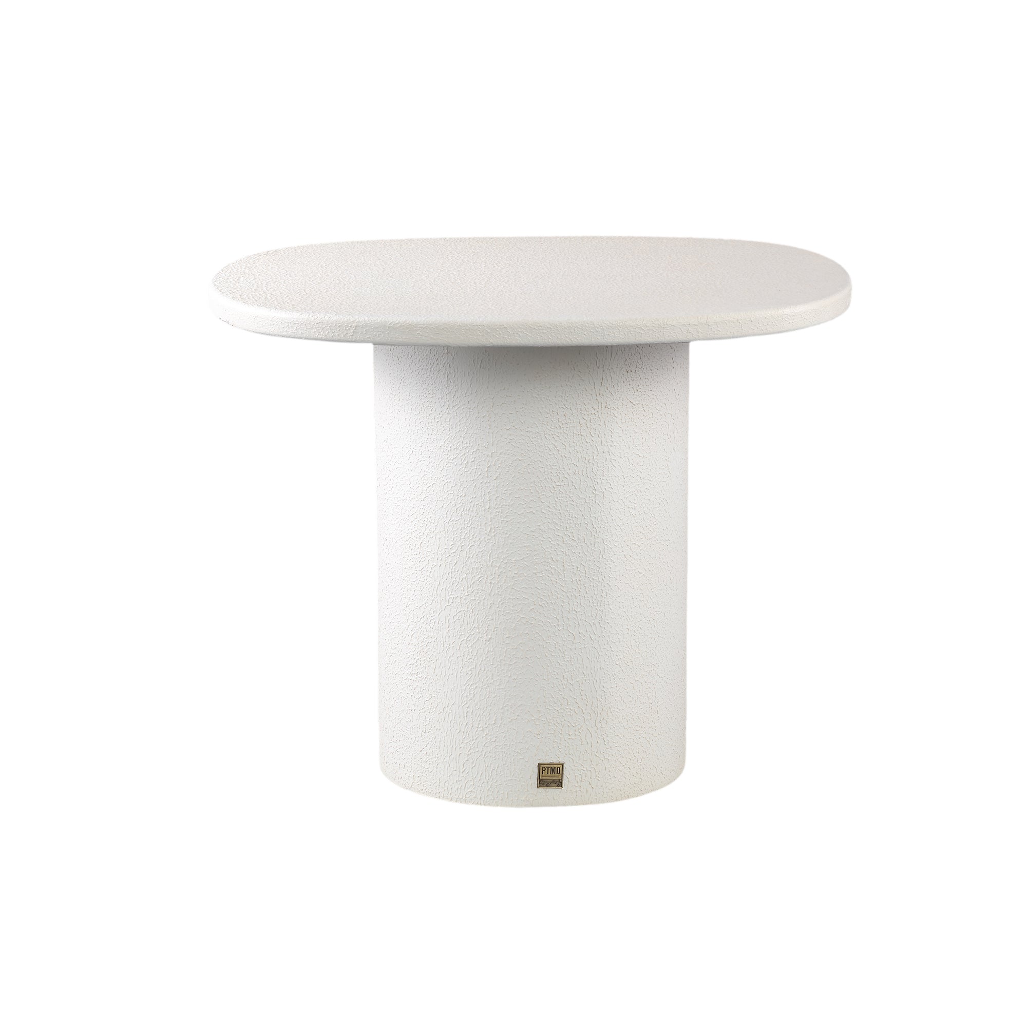MESA LATERAL  | BLANCA/ forma orgánica BAJA madera con laca blanca