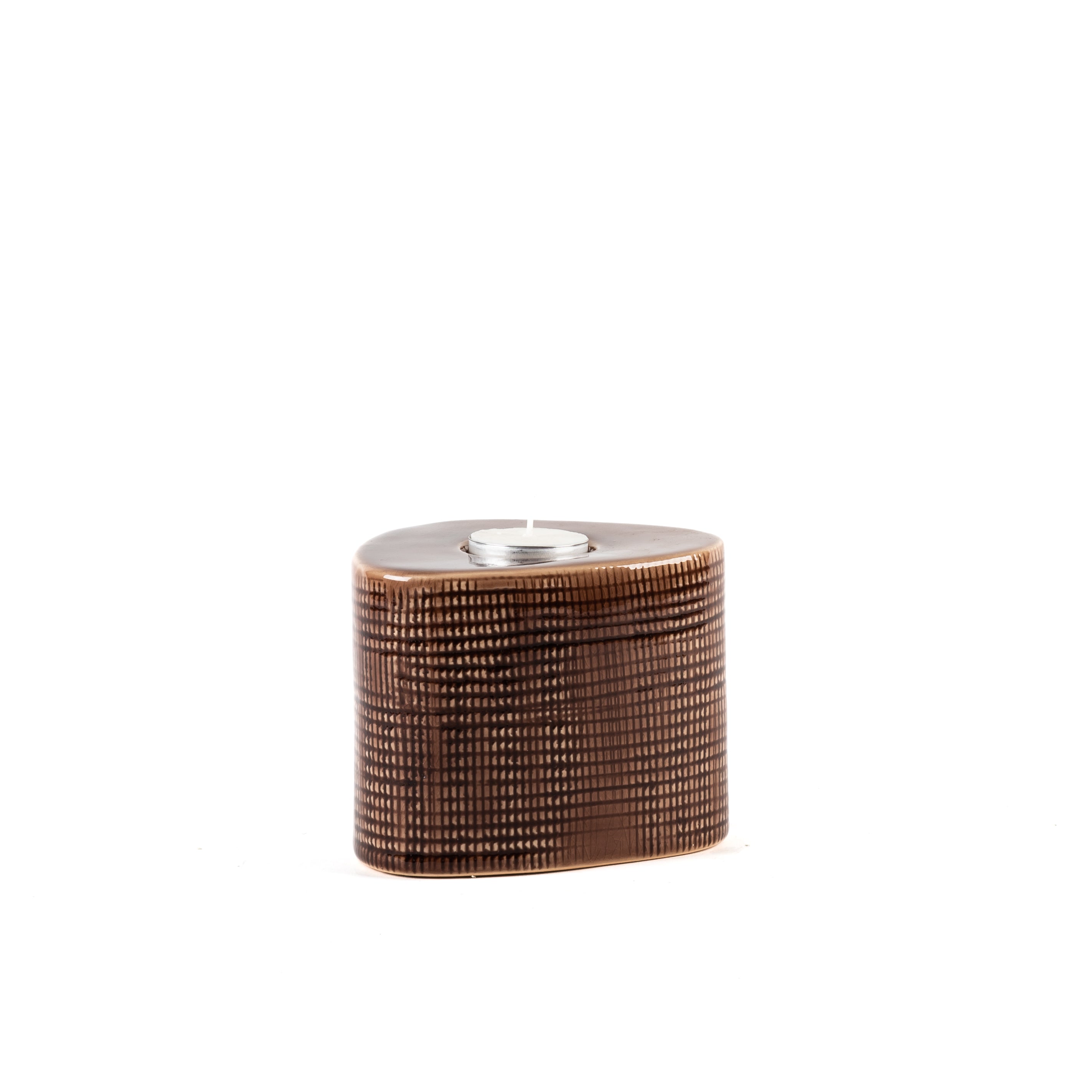 PORTAVELA  | TRIANGULAR Tealight Chocolate L