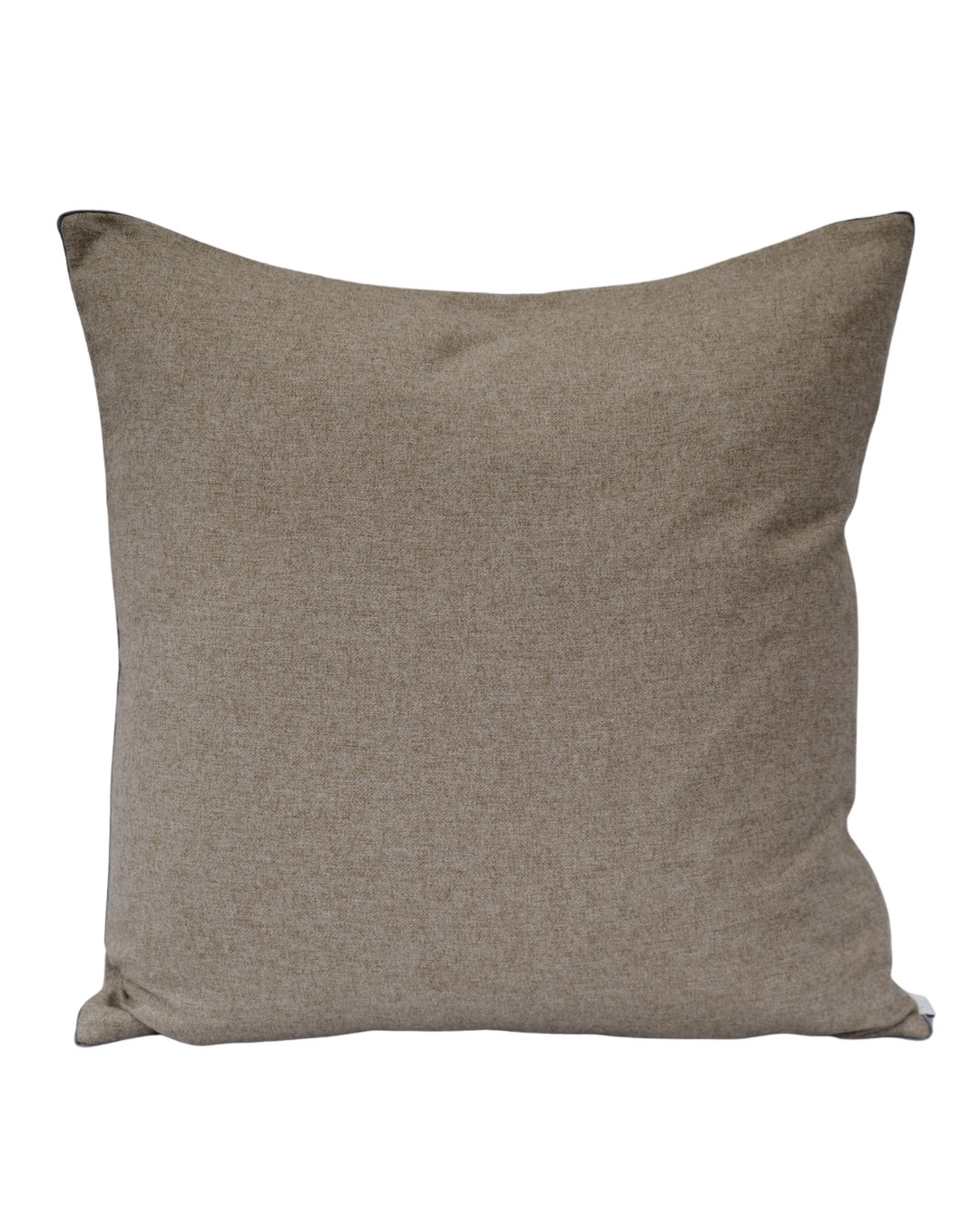 COJIN LANA ESPIGA BEIGE CON VIVO GRIS / 60 X 60 CM