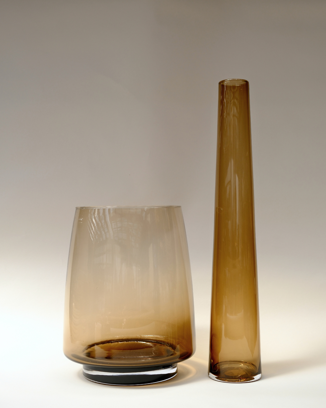 VIDIRO | Copón grande con base Caramelo