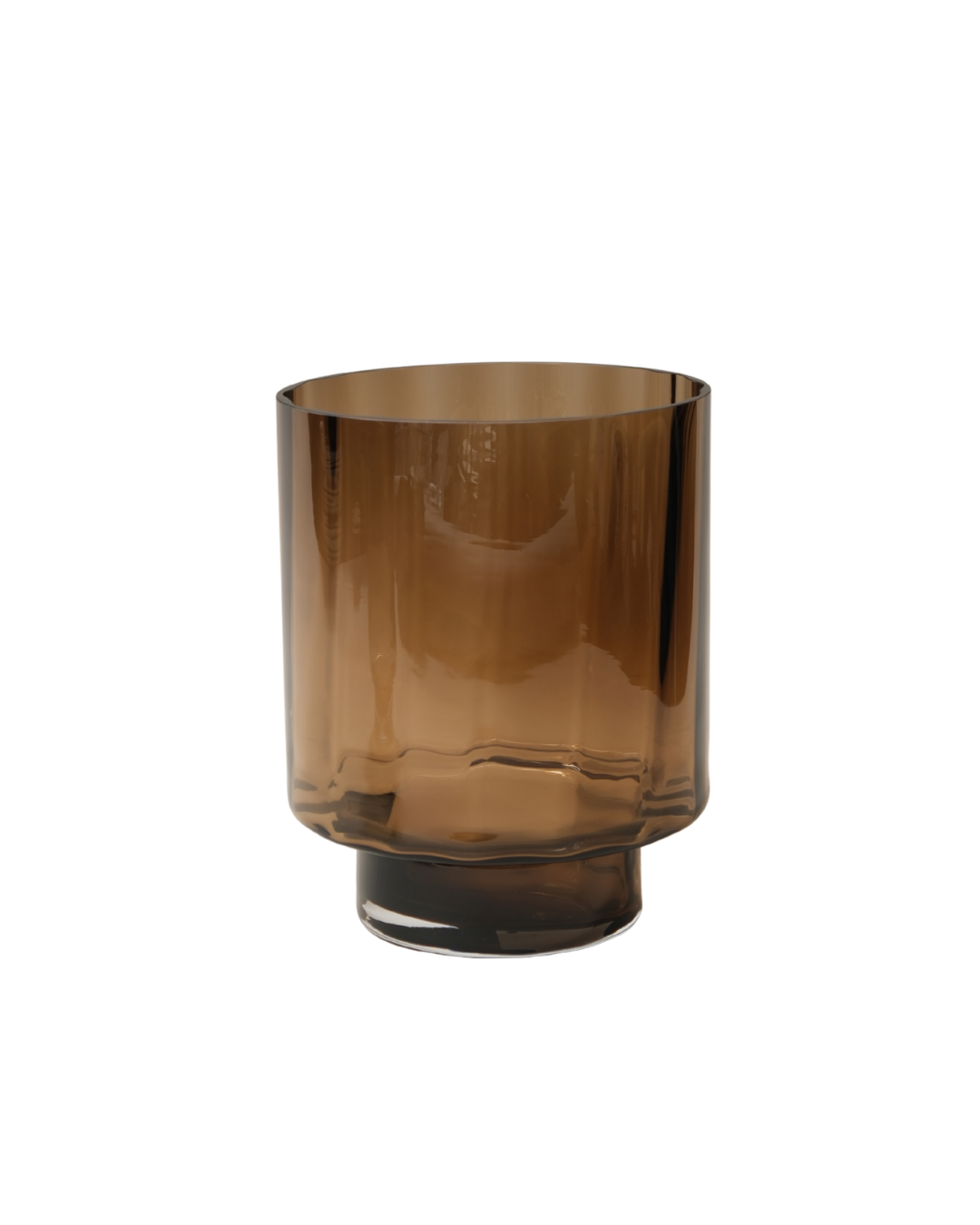 VIDRIO | Cilindro facetado Caramelo