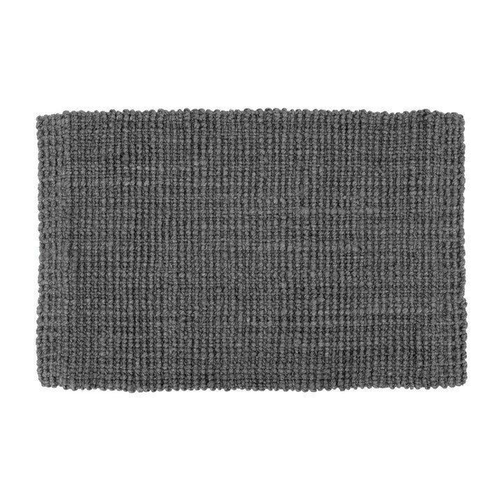 Felpudo yute gris oscuro 60 x 90 cm.